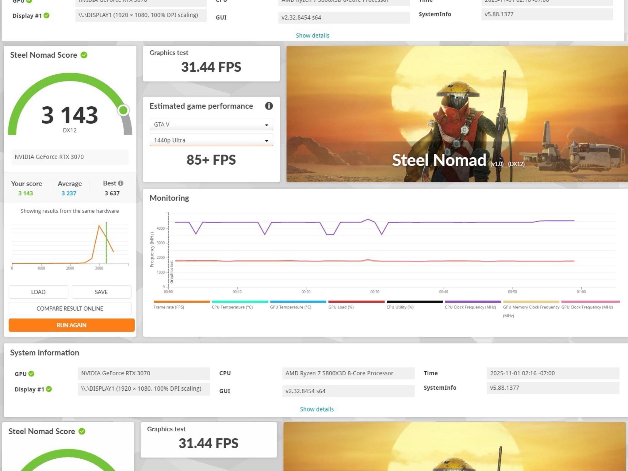 Smooth 1440p / High-FPS Beast | Ryzen 5800X3D + RTX 3070 | 32 GB RAM | 1TB SSD