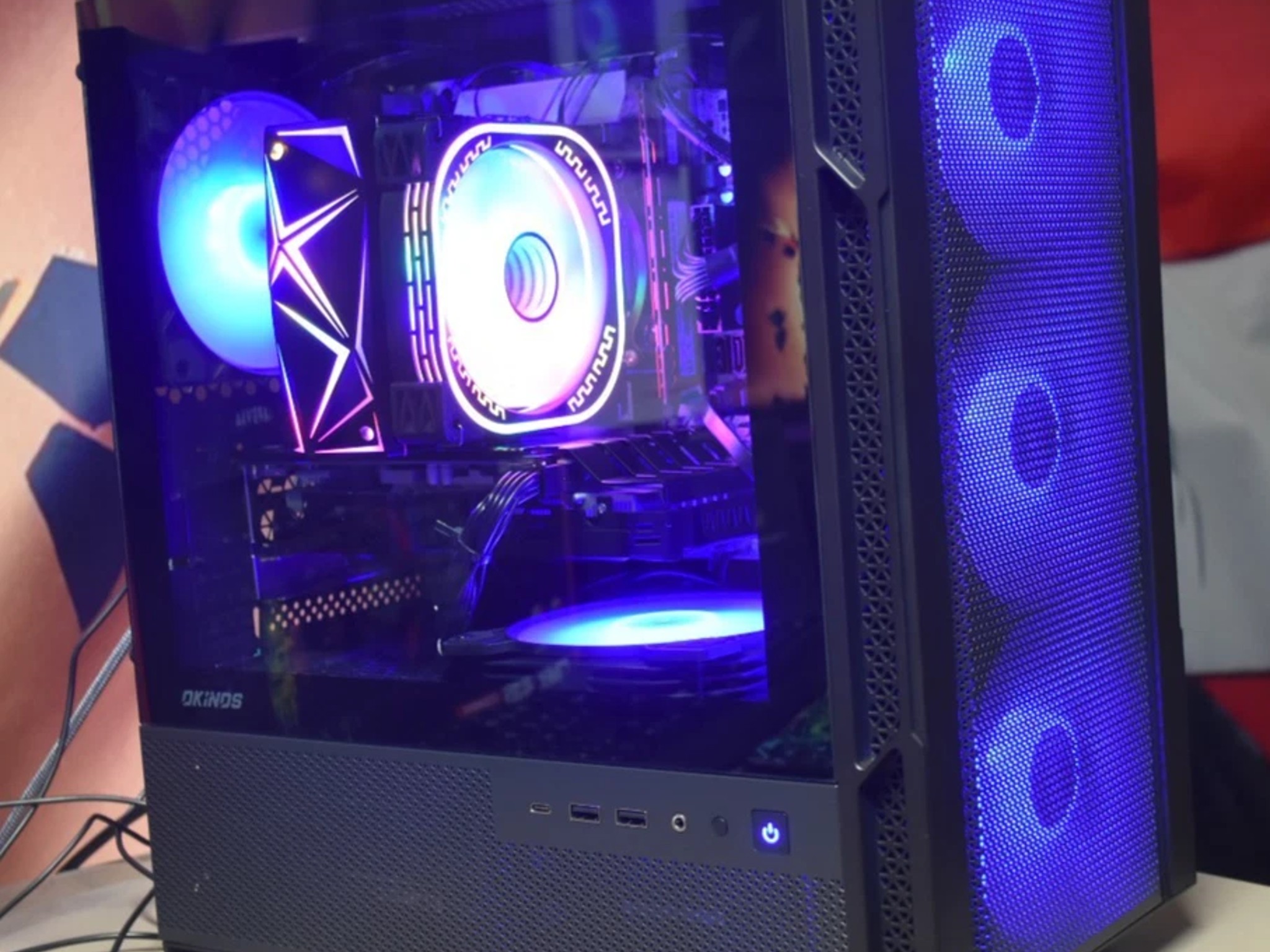 Gaming PC Intel XEON 1650 6 CORES ram 16GB GPU RX5500XT 8GB 512 GB NVME+ 500 GB HHD+ Extras