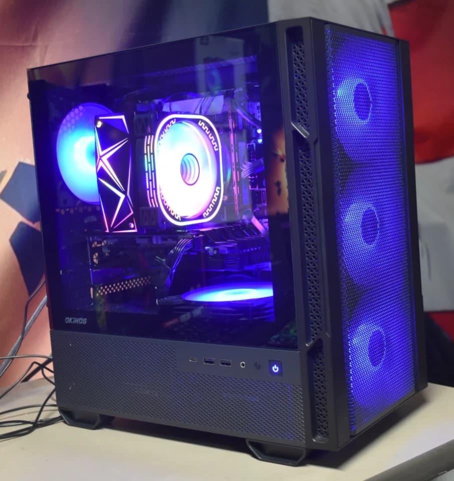 Gaming PC Intel XEON 1650 6 CORES ram 16GB GPU RX5500XT 8GB 512 GB NVME+ 500 GB HHD+ Extras
