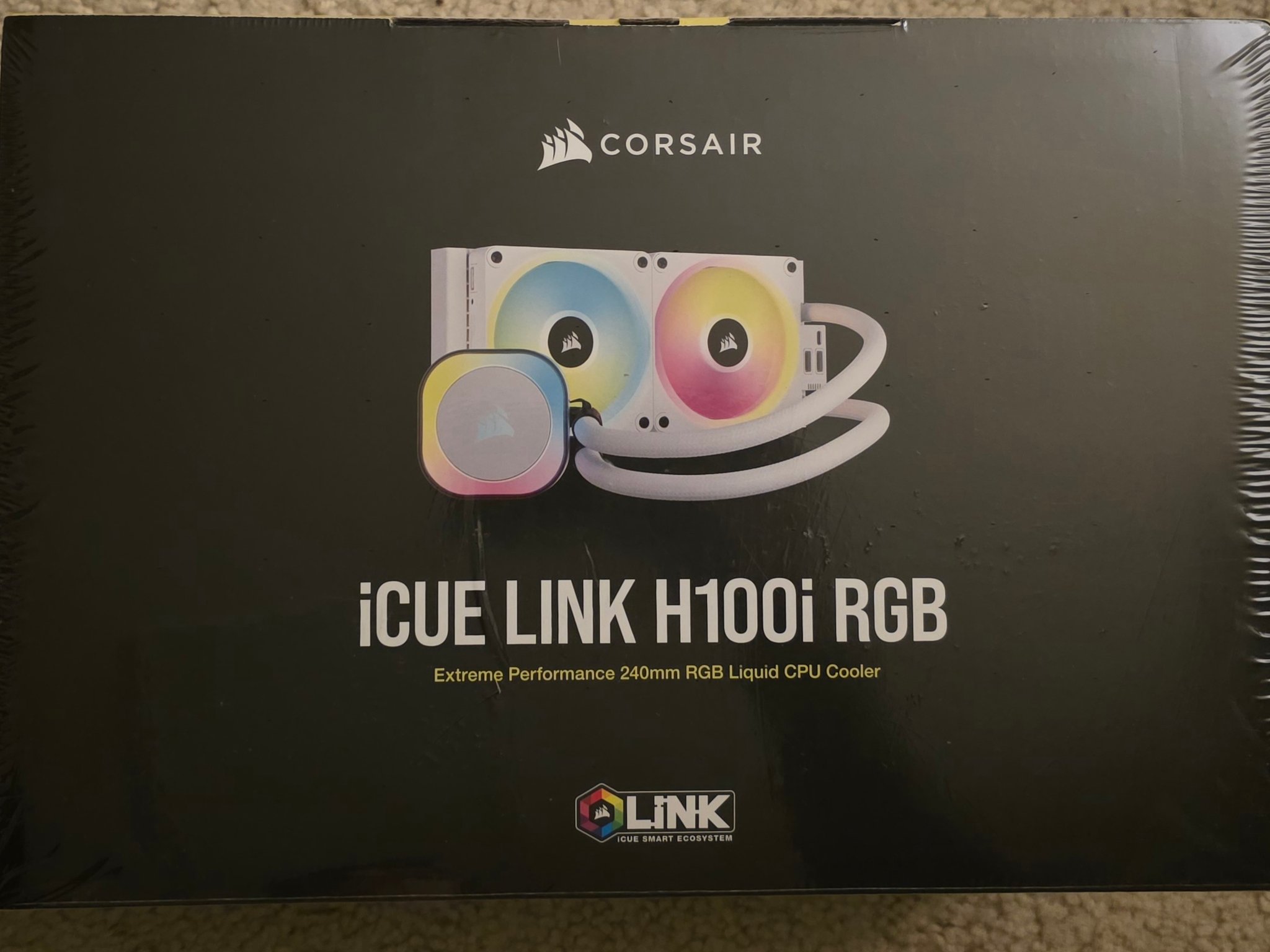 CORSAIR iCUE LINK H100i 240mm AIO RGB Liquid CPU Cooler White Brand New In Box Sealed