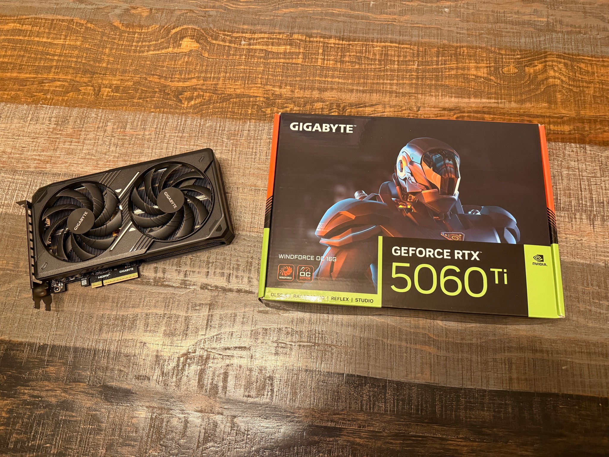 Used GIGABYTE GeForce RTX 5060 Ti WINDFORCE OC 16G Like New Box Included