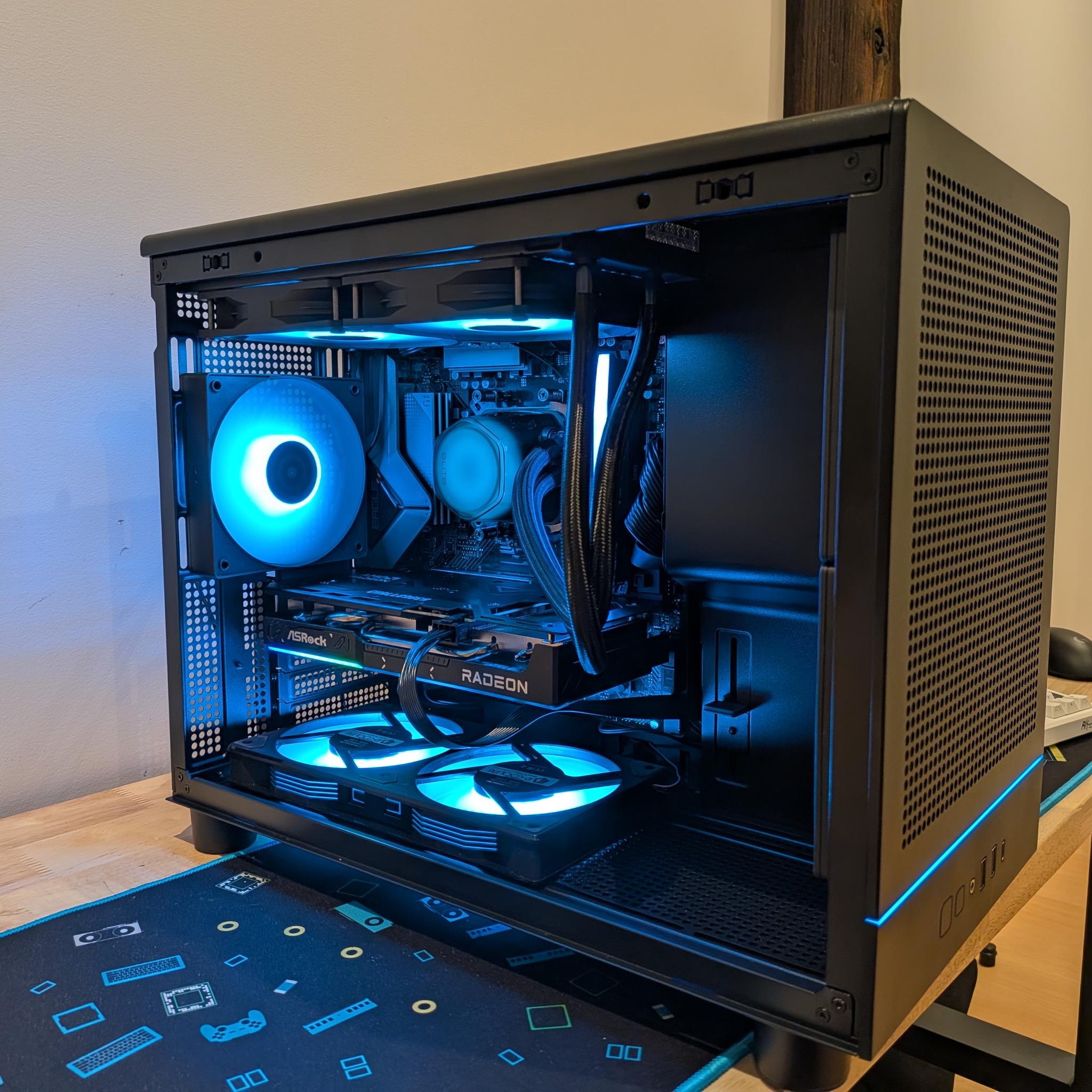 1440p Aqua - RX 9060 XT 16GB, Ryzen 5 9600X, 32 GB DDR5 RAM, 1 TB Gen 4 NVME, Liquid Cooled, RGB