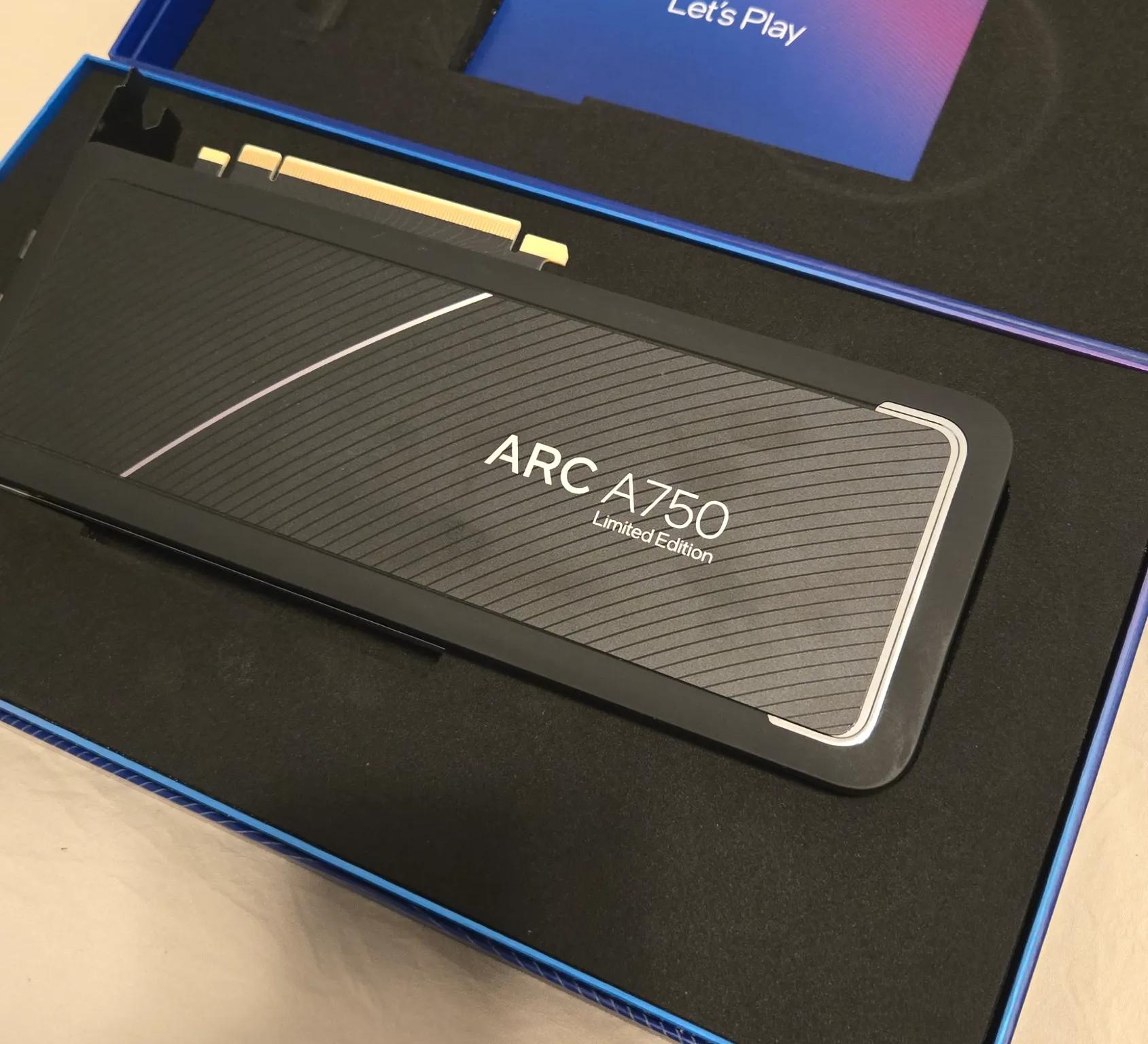 Intel Arc A750. Limited edition! 8gb. Reference Card.