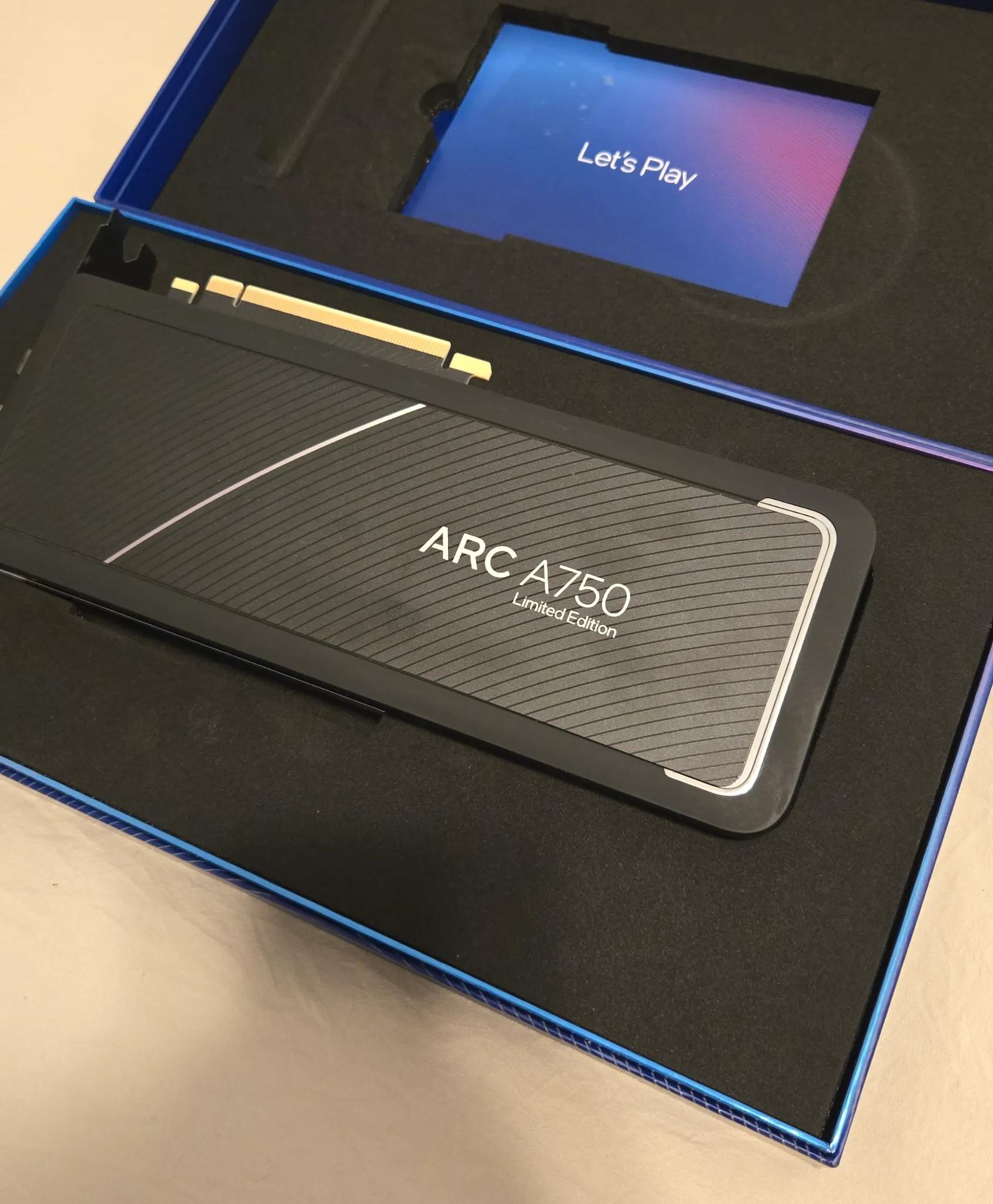 Intel Arc A750. Limited edition! 8gb. Reference Card.