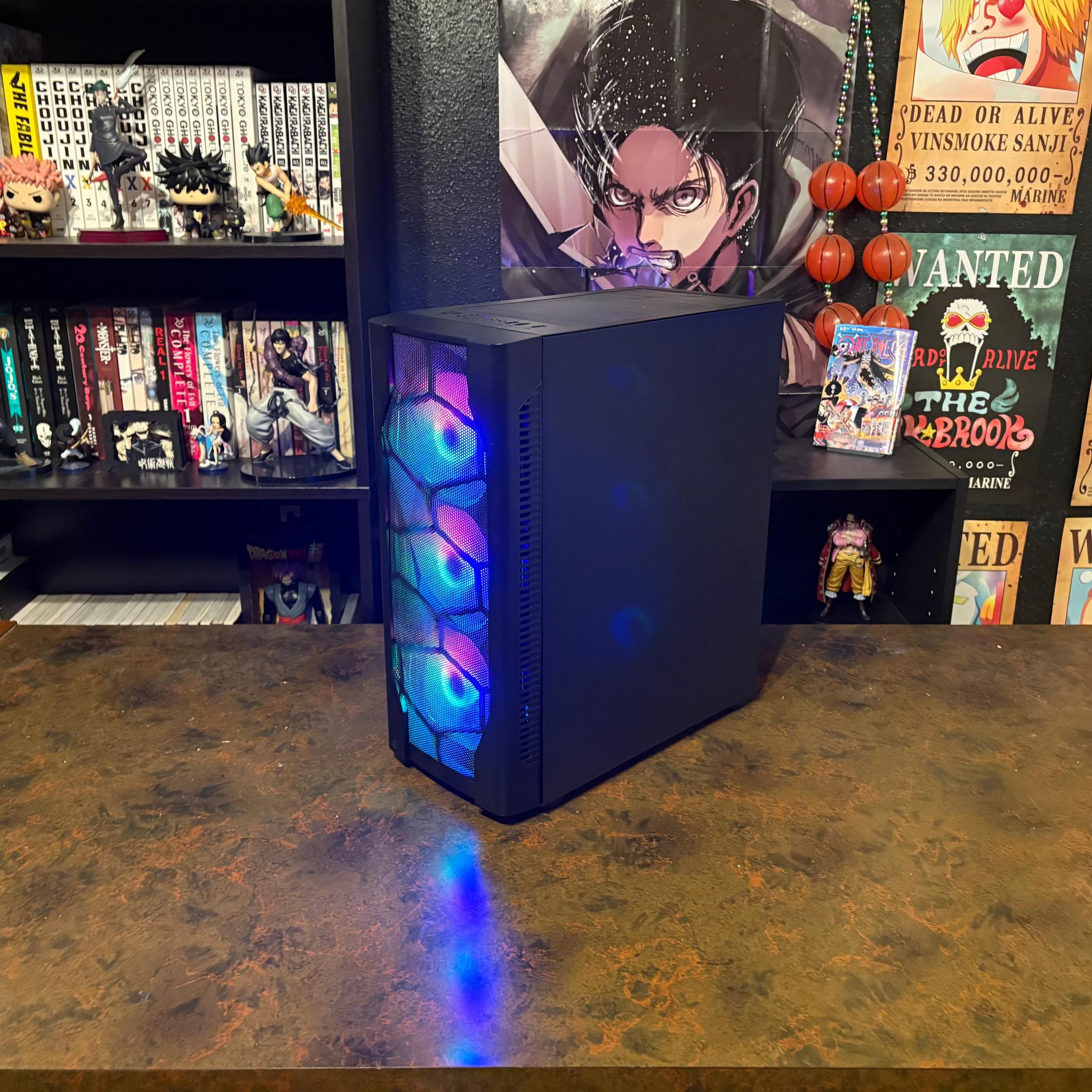 Gaming PC AMD Ryzen 5 3600 GTX 1080 RGB Glass Panel Windows 11 Smooth Gameplay