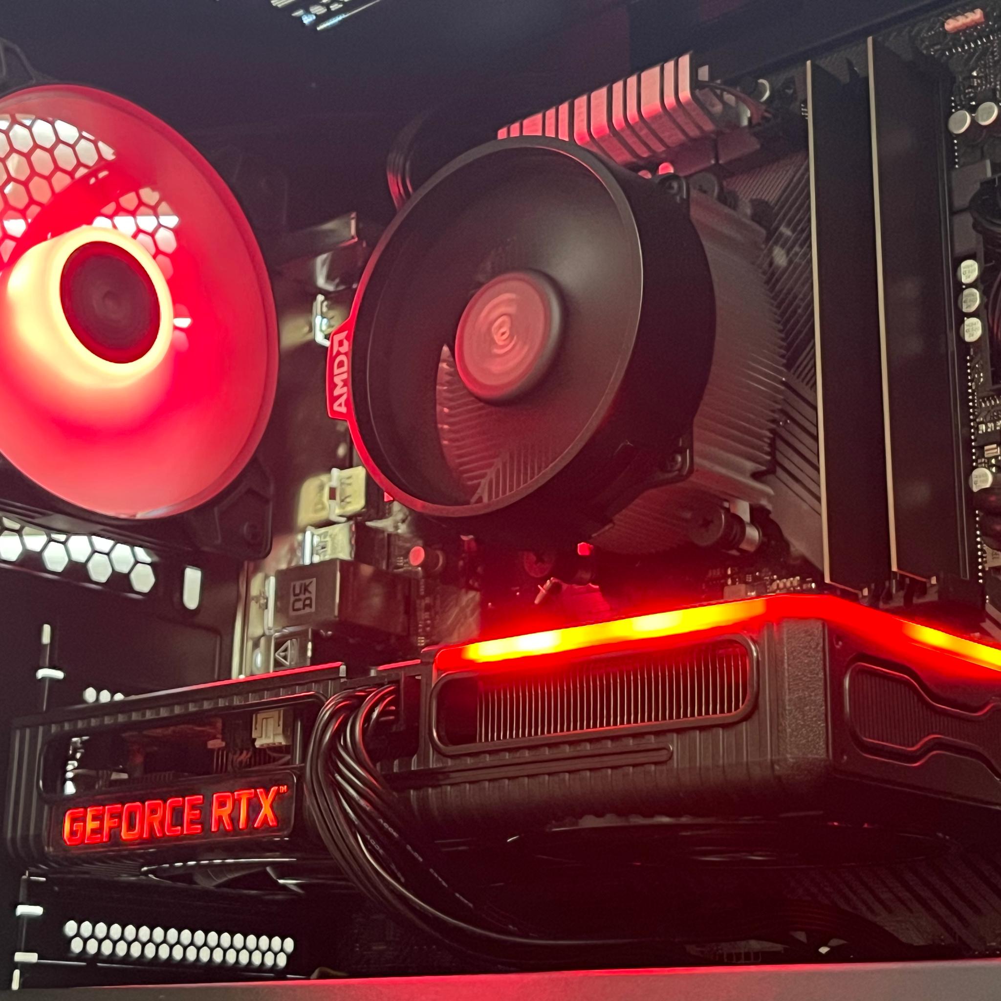 🖤❤️Ryzen 5 5500 | RTX 3060Ti | 32GB DDR4 | 1TB SSD | Gaming PC❤️🖤