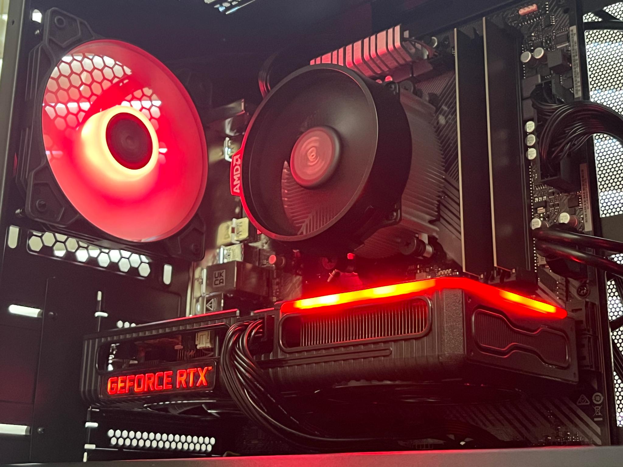 🖤❤️Ryzen 5 5500 | RTX 3060Ti | 32GB DDR4 | 1TB SSD | Gaming PC❤️🖤
