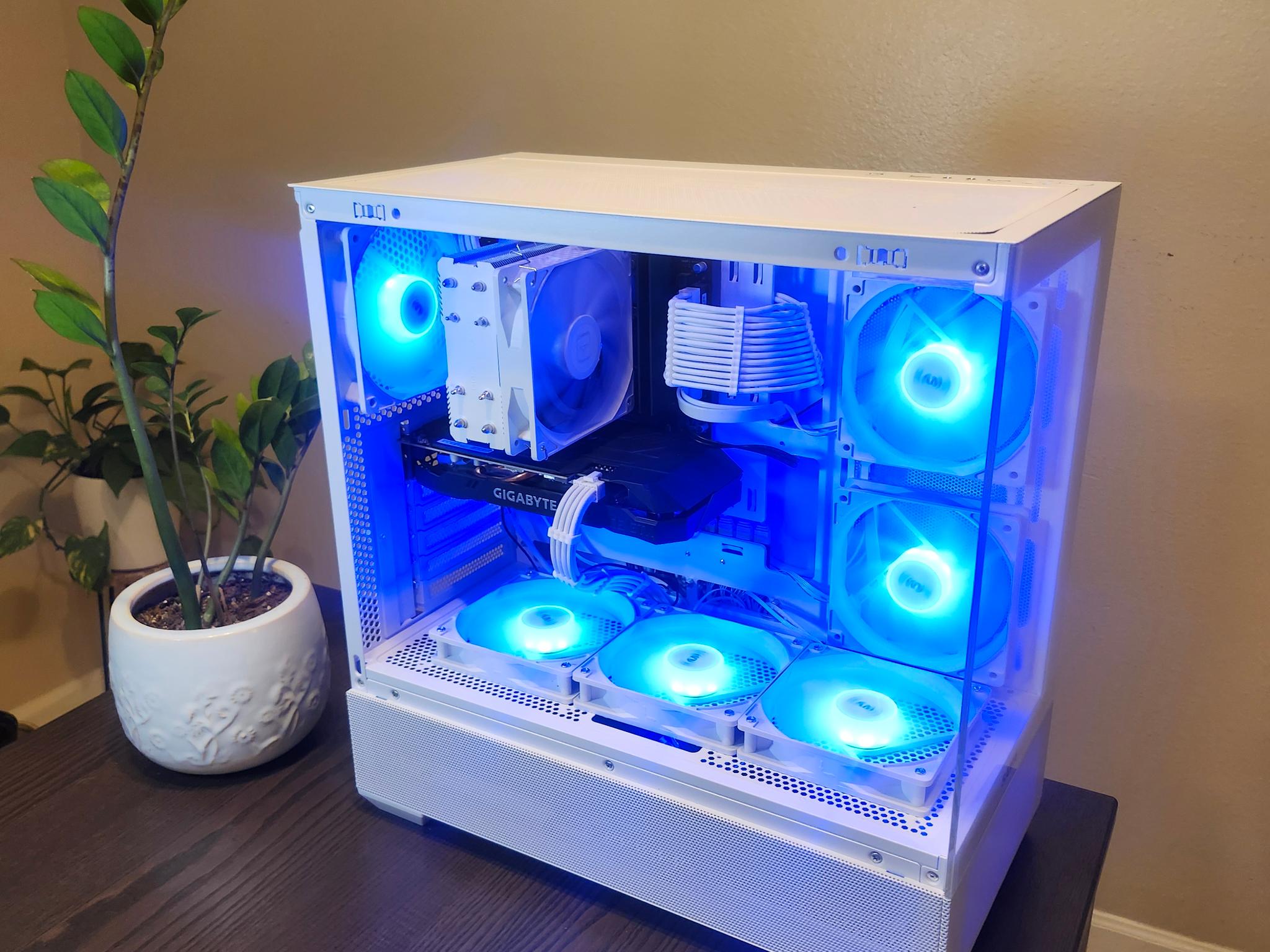 All White Gaming PC | i7-6700 + GTX 1660 SUPER | 16GB RAM | 500GB SSD