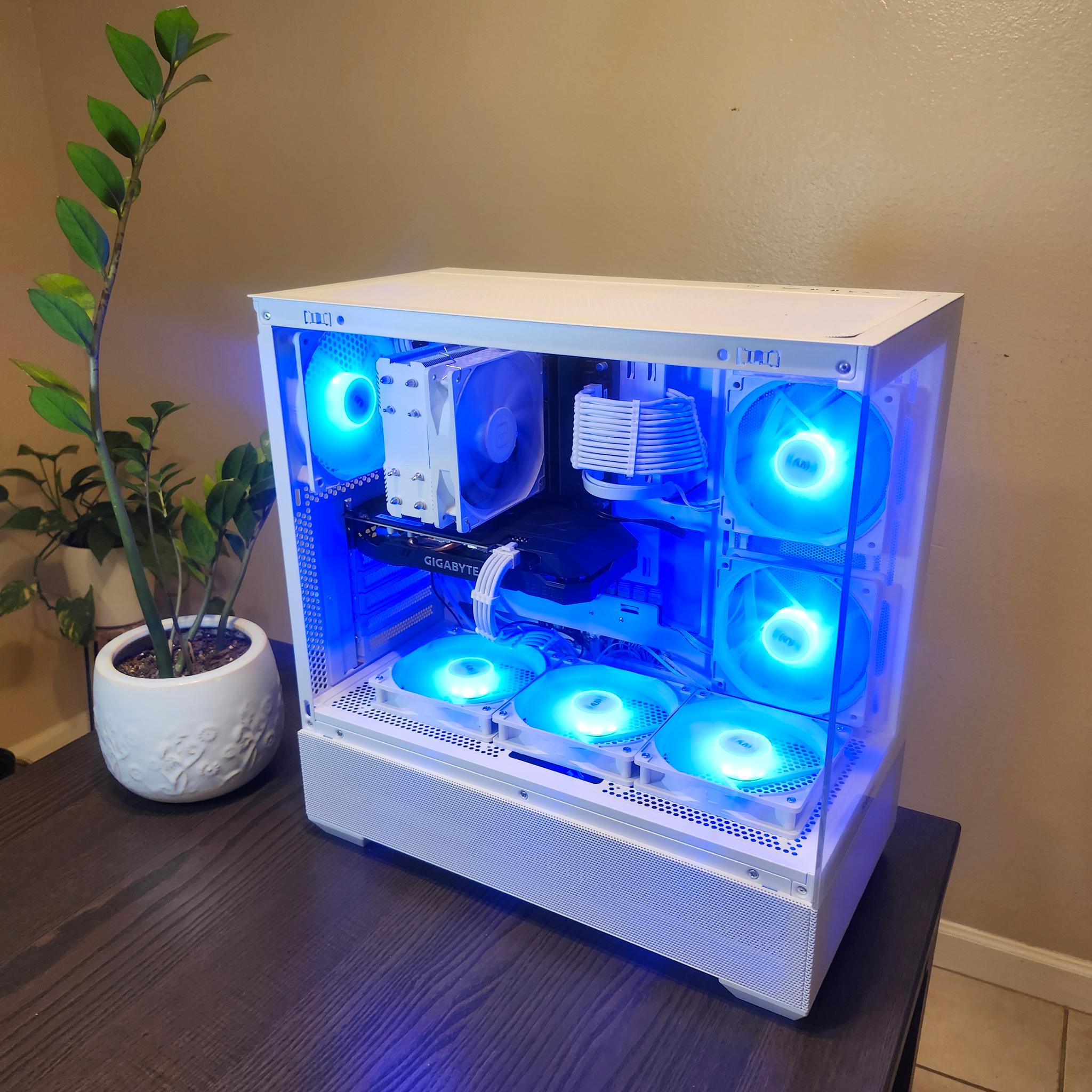 All White Gaming PC | i7-6700 + GTX 1660 SUPER | 16GB RAM | 500GB SSD