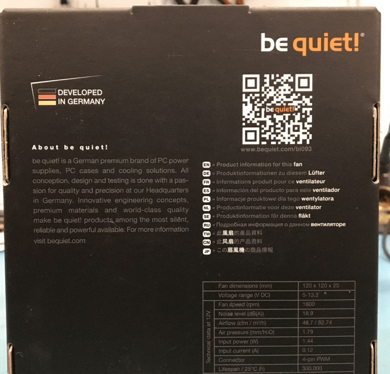 be quiet! Silent Wings Pro 4 120mm PWM High-Speed Case Fan BL098 - New