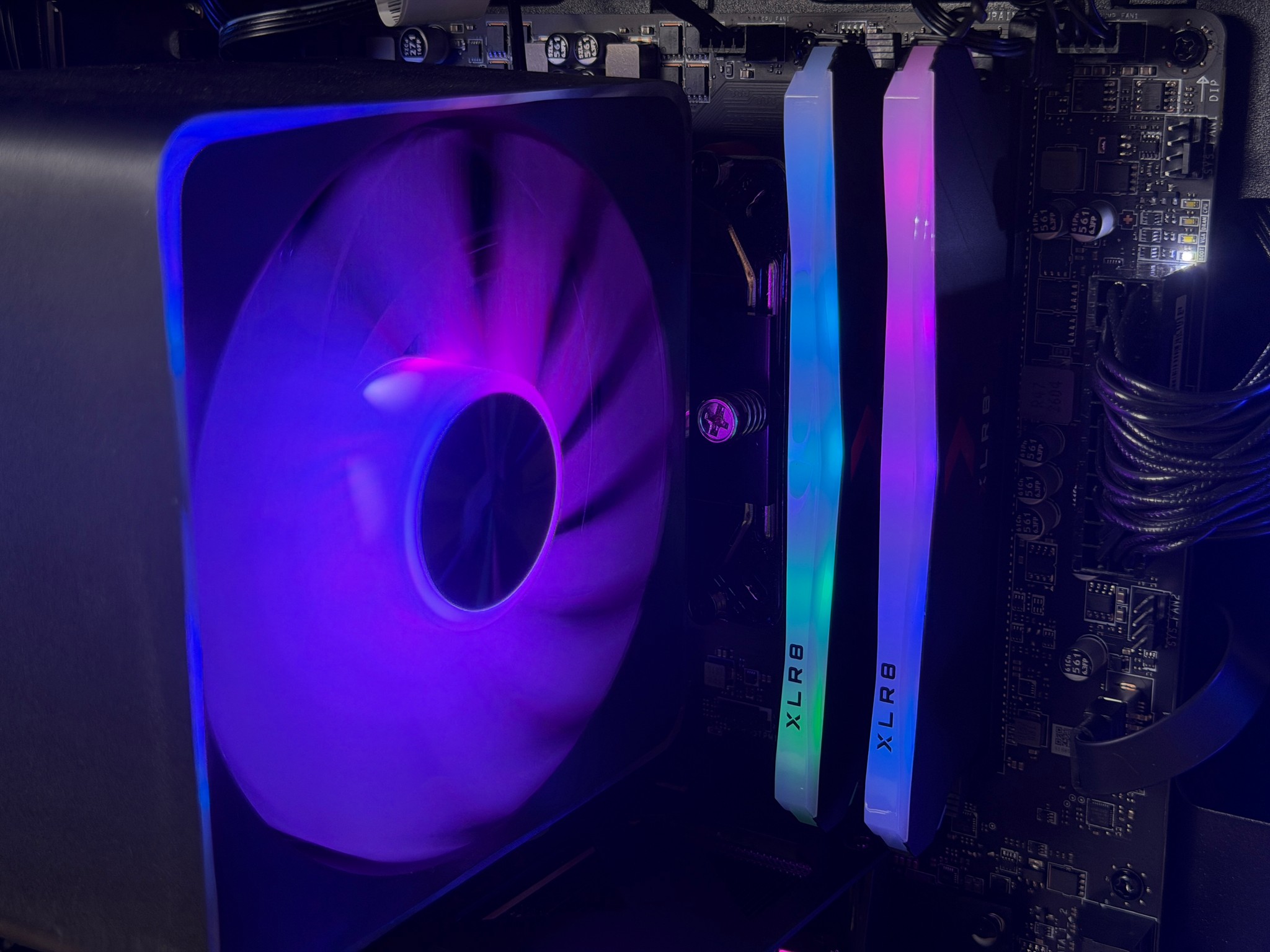🖤♠️ Black Gaming PC ♠️🖤 RTX 5060 | Ryzen 5 5500 | 16gb RGB RAM | 1TB SSD - WiFi, BlueTooth