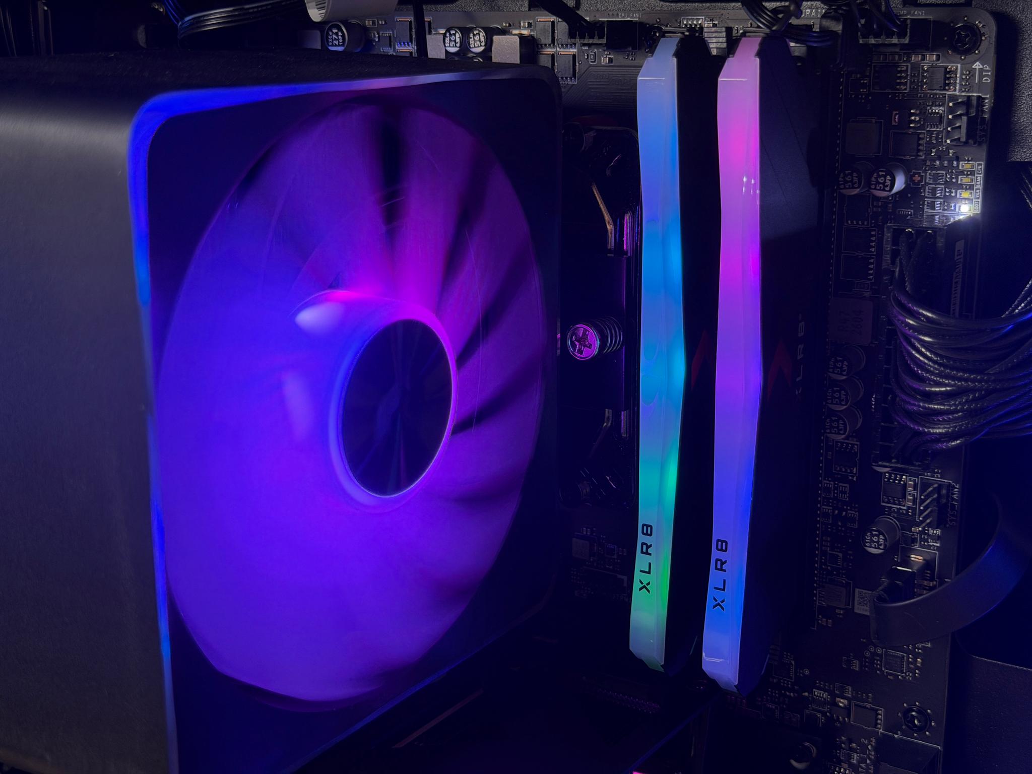 🖤♠️ Black Gaming PC ♠️🖤 RTX 5060 | Ryzen 5 5500 | 16gb RGB RAM | 1TB SSD - WiFi, BlueTooth