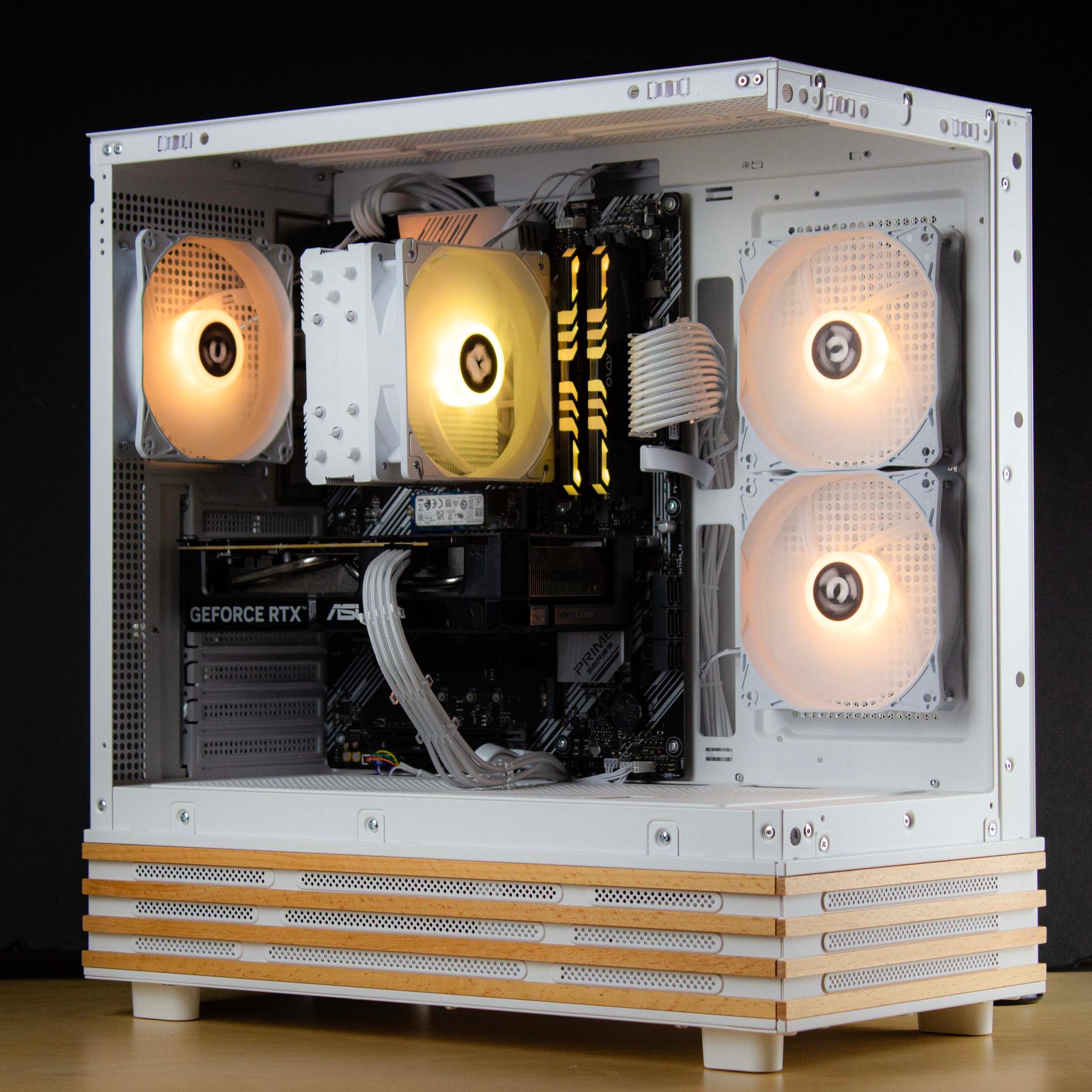 🧊❄️🧊 White Gaming PC – RTX 5060, Ryzen 5 5600, 16GB RAM, 1TB SSD - WiFi, BlueTooth 🧊❄️🧊
