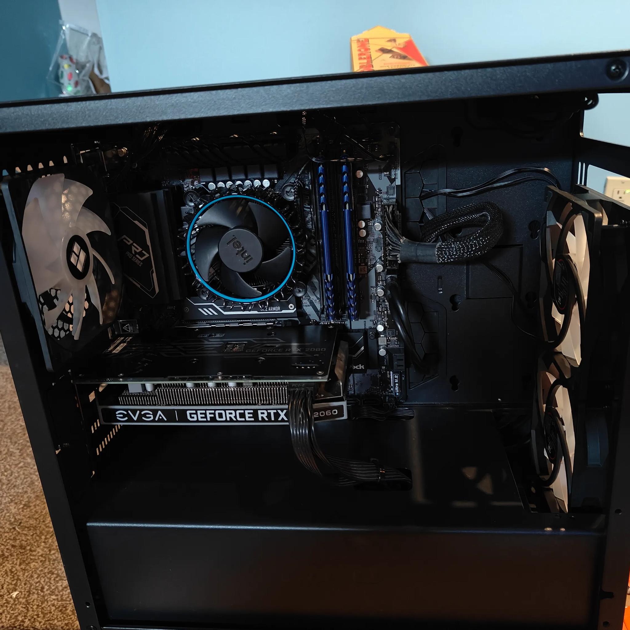 Budget Gaming pc, 14100f and 6gb 2060ko, 32 gig ram 3200 and 1 tb fast m.2.
