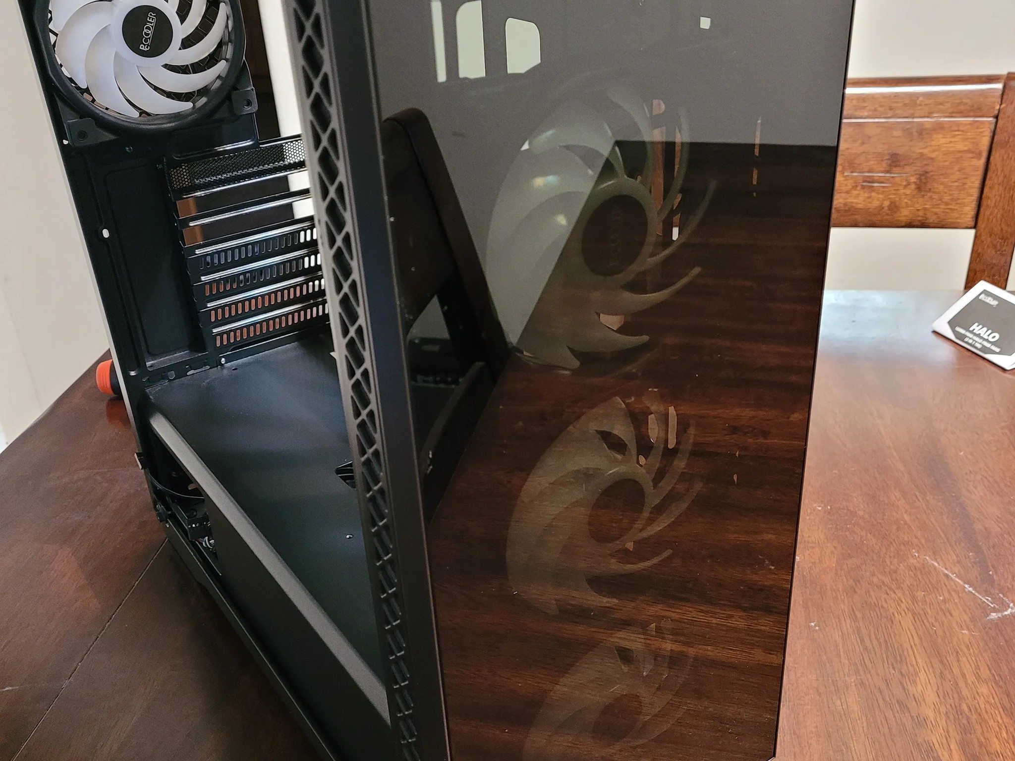 Deepcool MATREXX 50 ATX Mid Tower Case + 4 PC Cooler HALO 120mm Fans