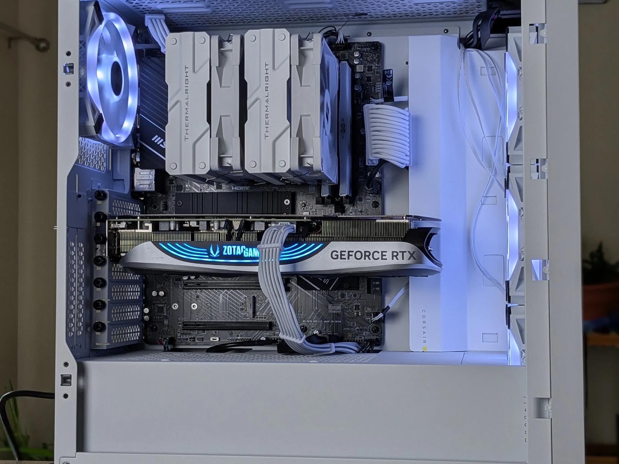 Mid Range Ryzen White Gaming PC - Ryzen 5 7500F - RTX 4070