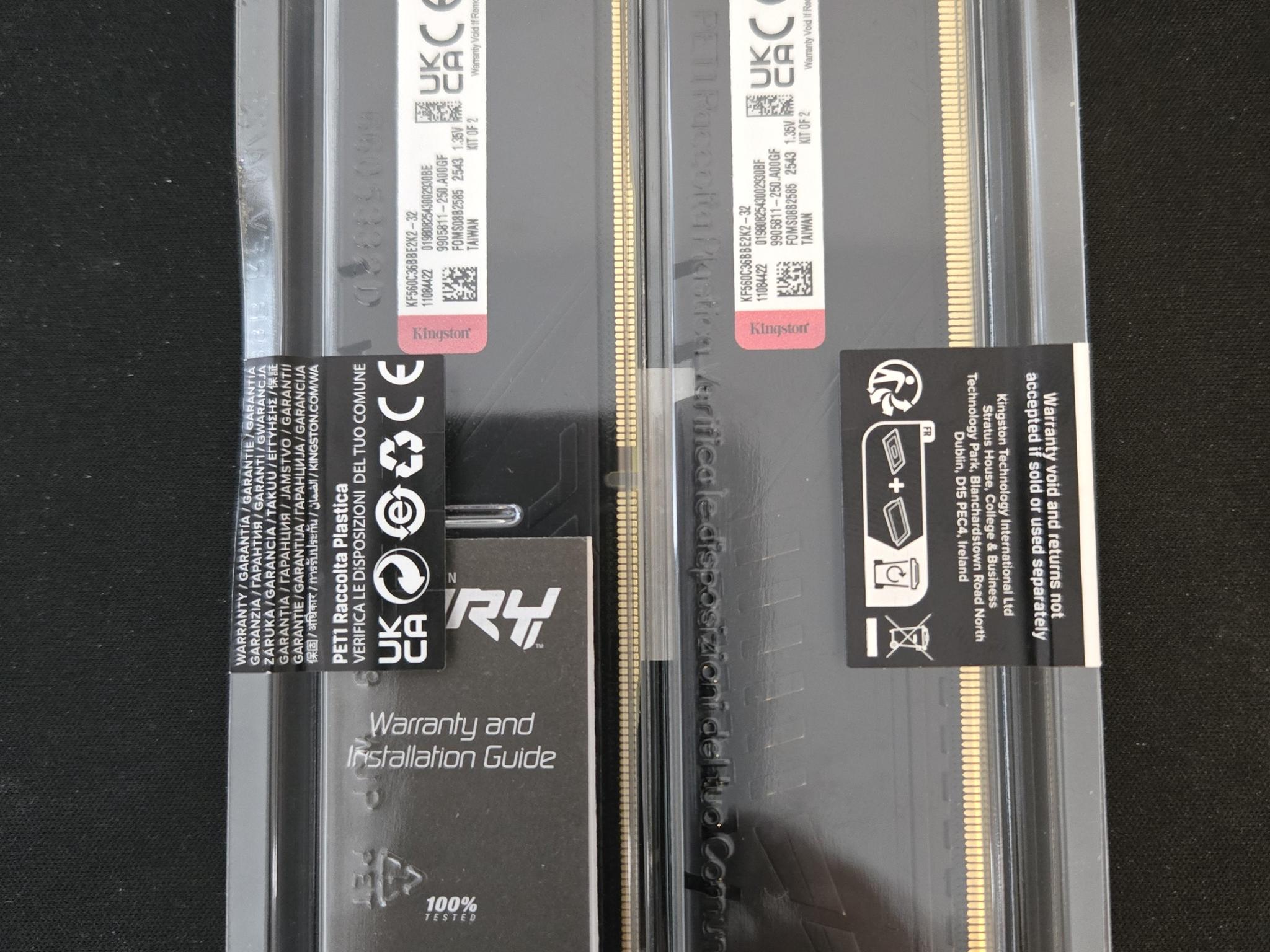 *Brand New In Box* 32gb (2x16) 6000MT/s Kingston Fury DDR5
