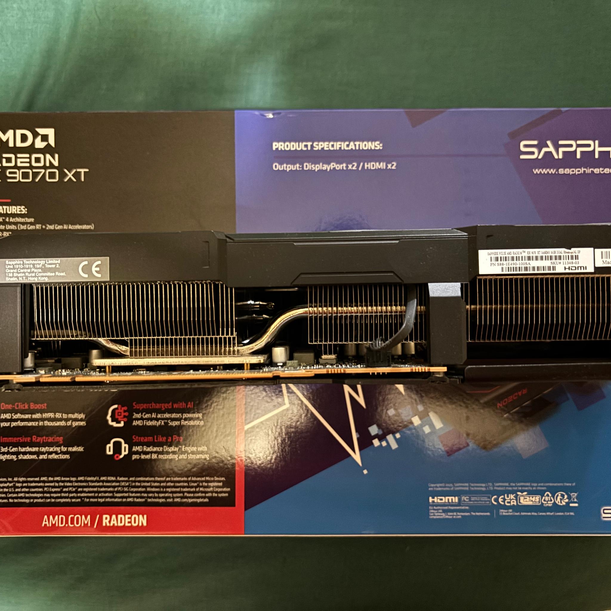 Sapphire Pulse AMD Radeon 9070 XT