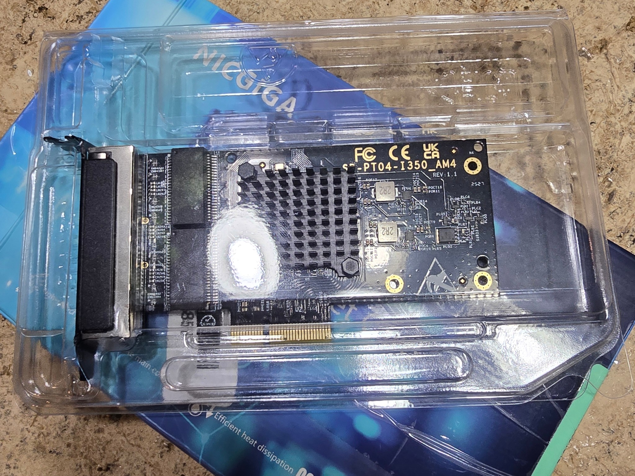 4 Port Gigabit Base-T Network Card Intel I350 Controller NICGIGA 4 Port 1G PCIe Ethernet Adapter NIC