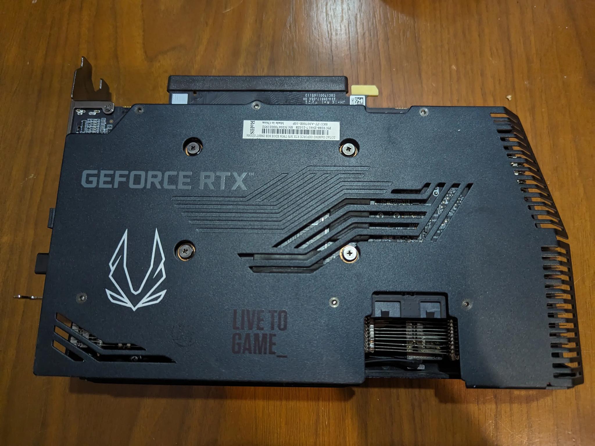 Zotac RTX 3070 Twin Edge 8GB GDDR6 - Excellent Condition, Securely Packaged