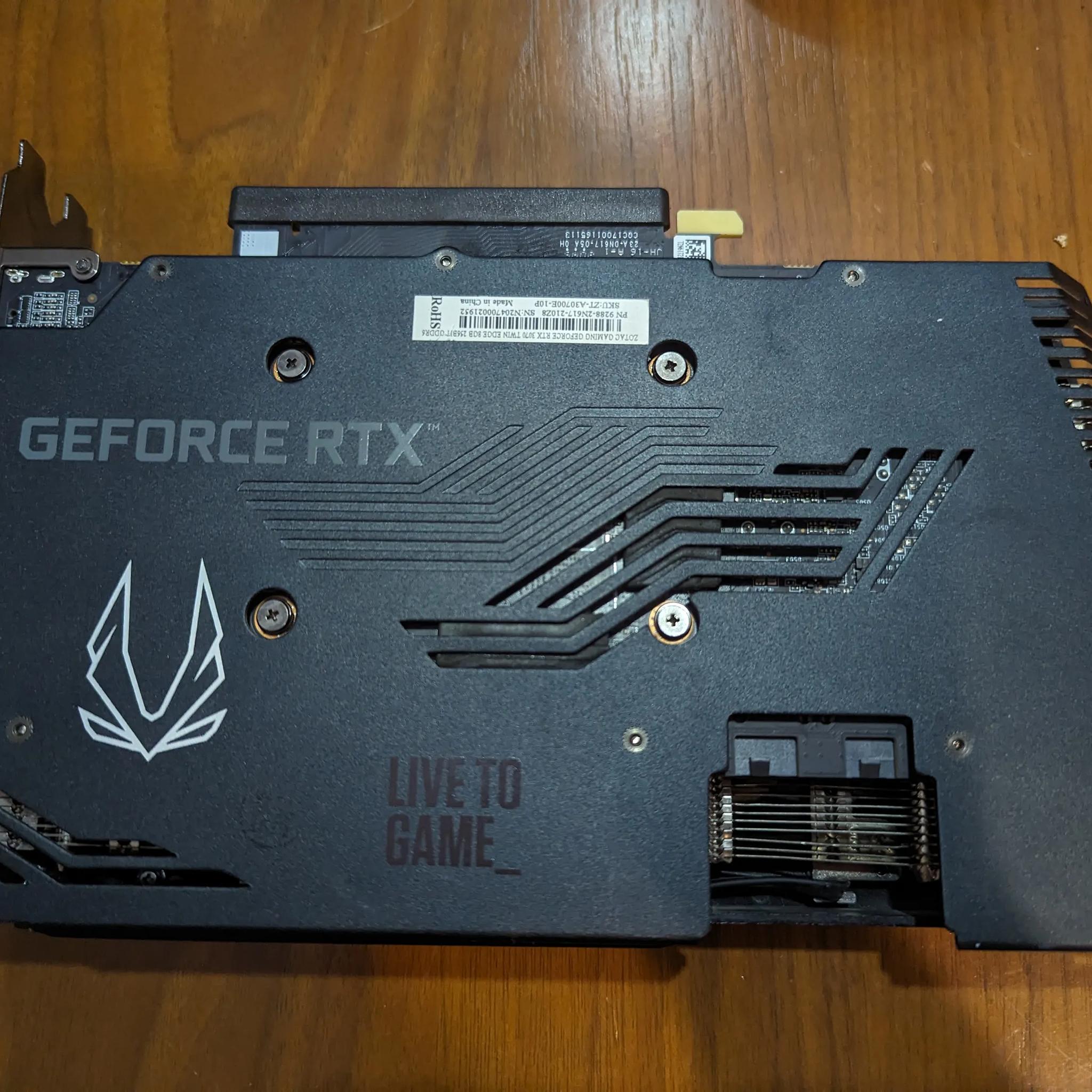 Zotac RTX 3070 Twin Edge 8GB GDDR6 - Excellent Condition, Securely Packaged