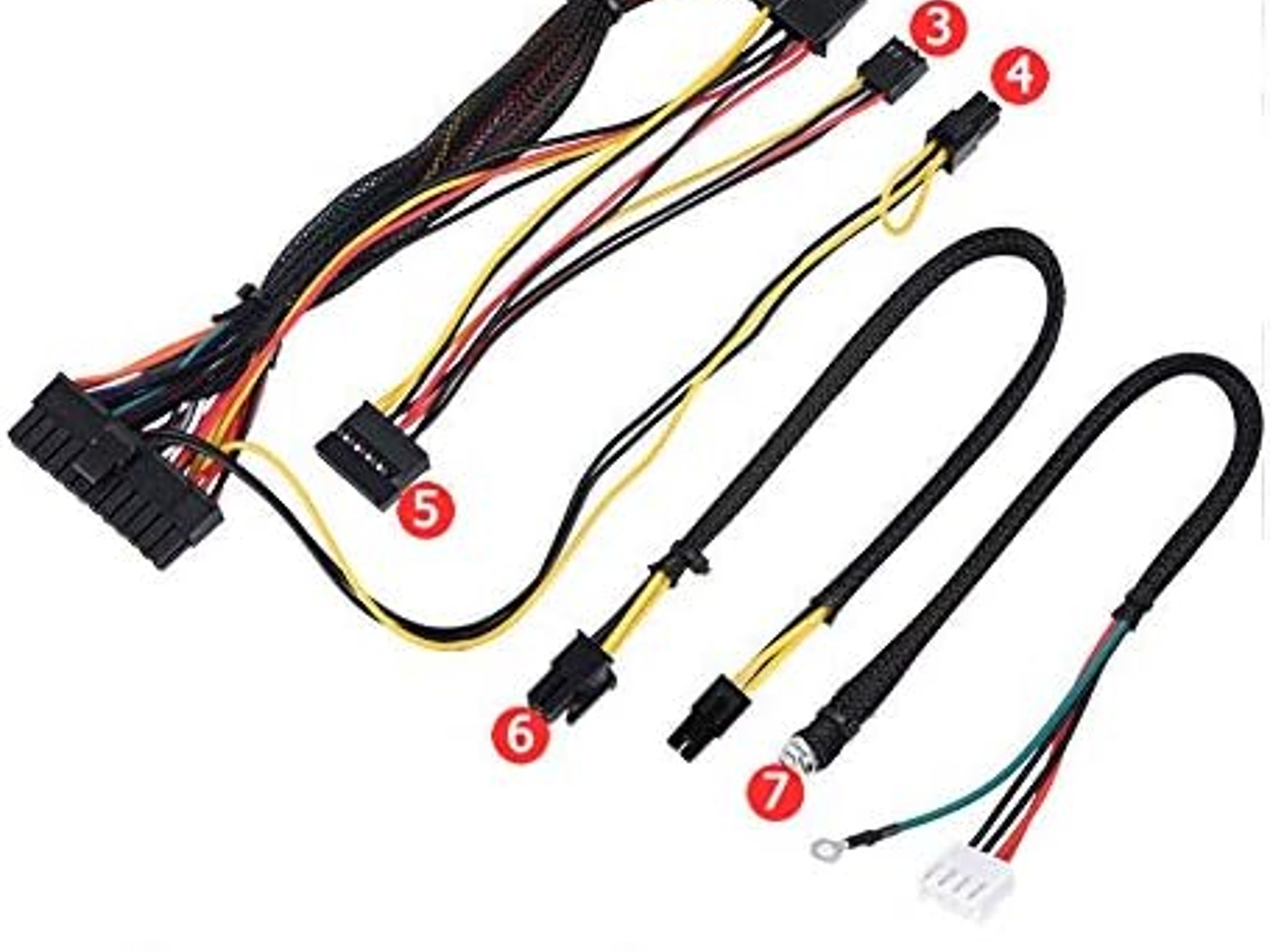 Power Supply Module 24 Pin DC 12V 300W PC PSU Computer Power Supply Module Connect AUX SATA Cable