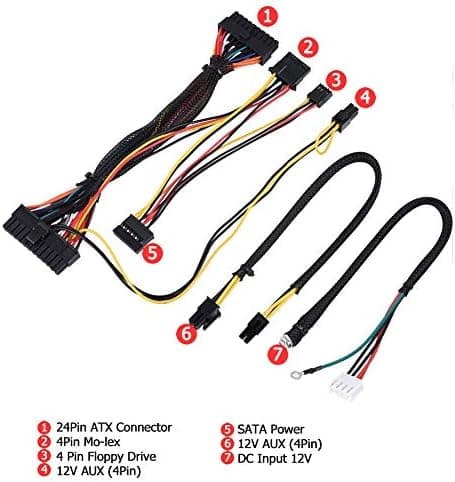 Power Supply Module 24 Pin DC 12V 300W PC PSU Computer Power Supply Module Connect AUX SATA Cable