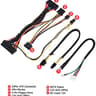 Power Supply Module 24 Pin DC 12V 300W PC PSU Computer Power Supply Module Connect AUX SATA Cable