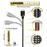 HDMI Cable 3 ft 2 Pack Short Hdmi Cable Braided Nylon & Gold Connectors 4K @ 60Hz Ultra HD 2K 1080p
