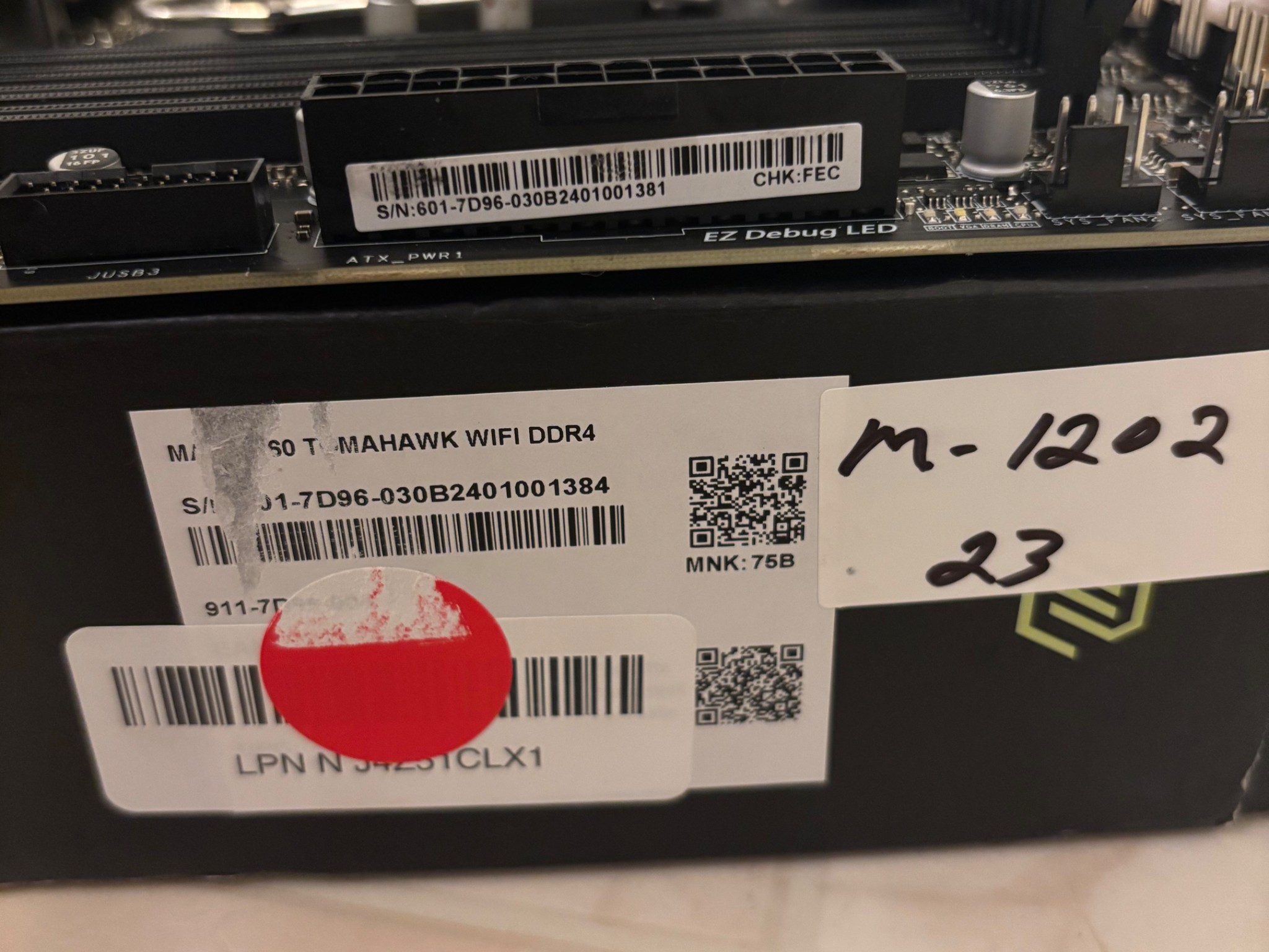 MSI MAG B760 Tomahawk WiFi Gaming Motherboard DDR4 (LGA 1700, DDR4, PCIe 5.0, Wi-Fi 6E, ATX)