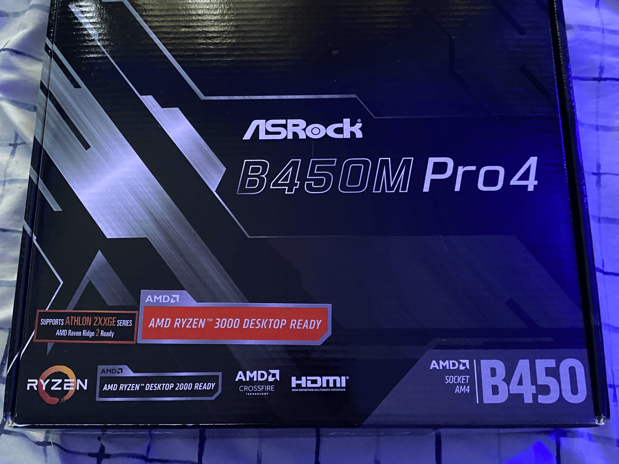 Used-ASRock B450M Pro4-Micro ATX