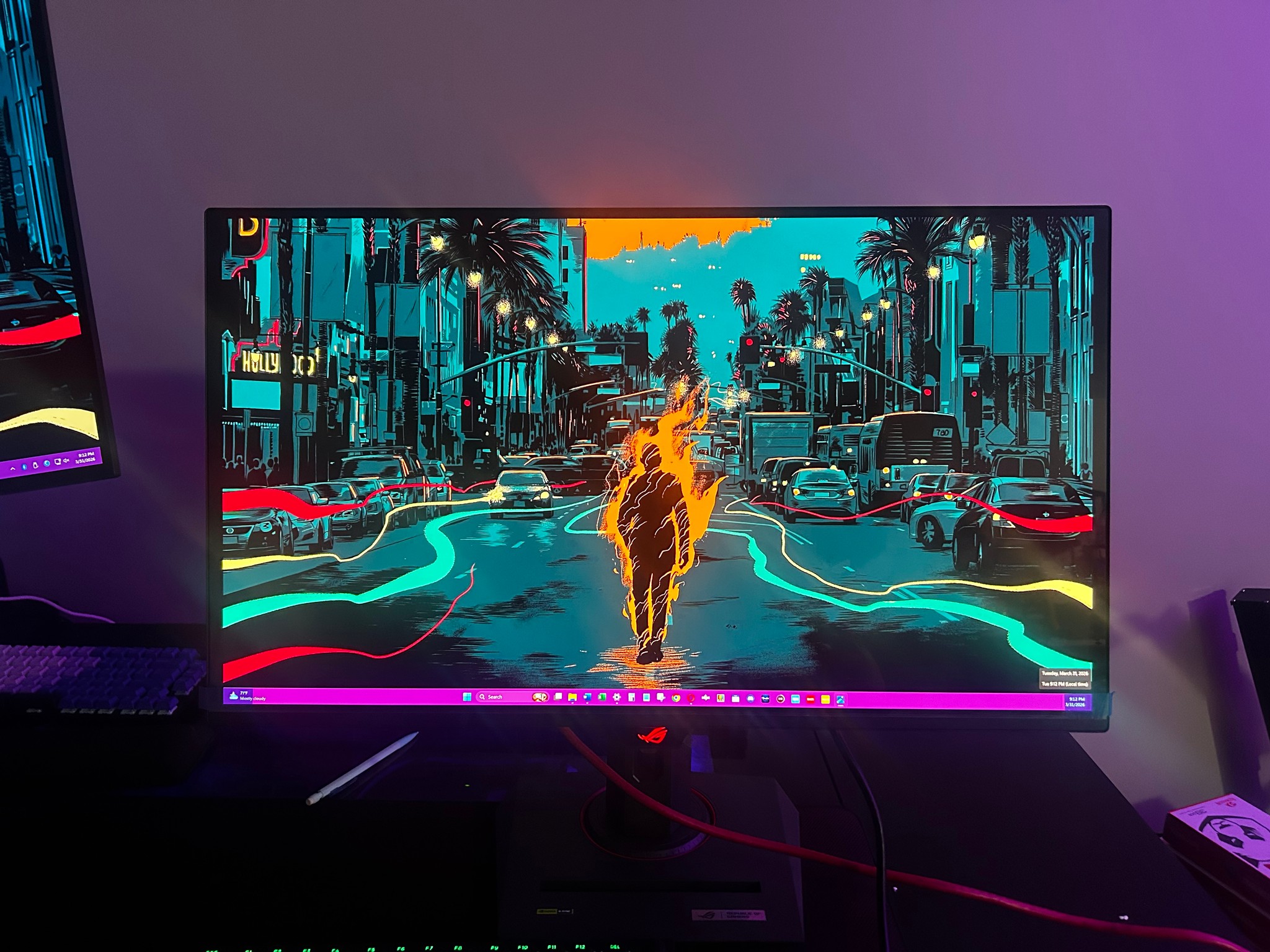 ASUS 4K QD-OLED 27" (240hz Refresh Rate)(3840x2160) Gaming Monitor (PG27UCDM) (Less Than 3days Used)