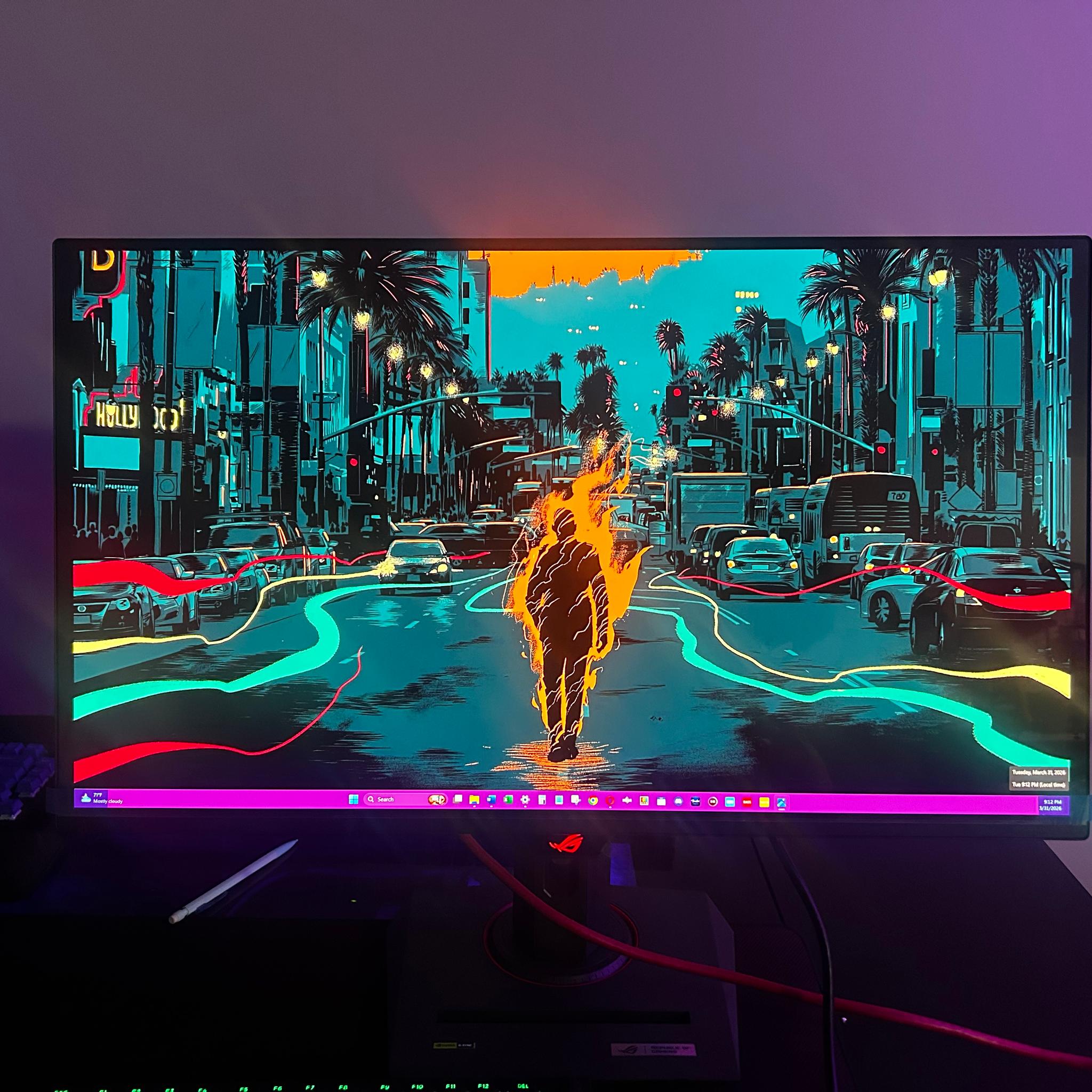 ASUS 4K QD-OLED 27" (240hz Refresh Rate)(3840x2160) Gaming Monitor (PG27UCDM) (Less Than 3days Used)