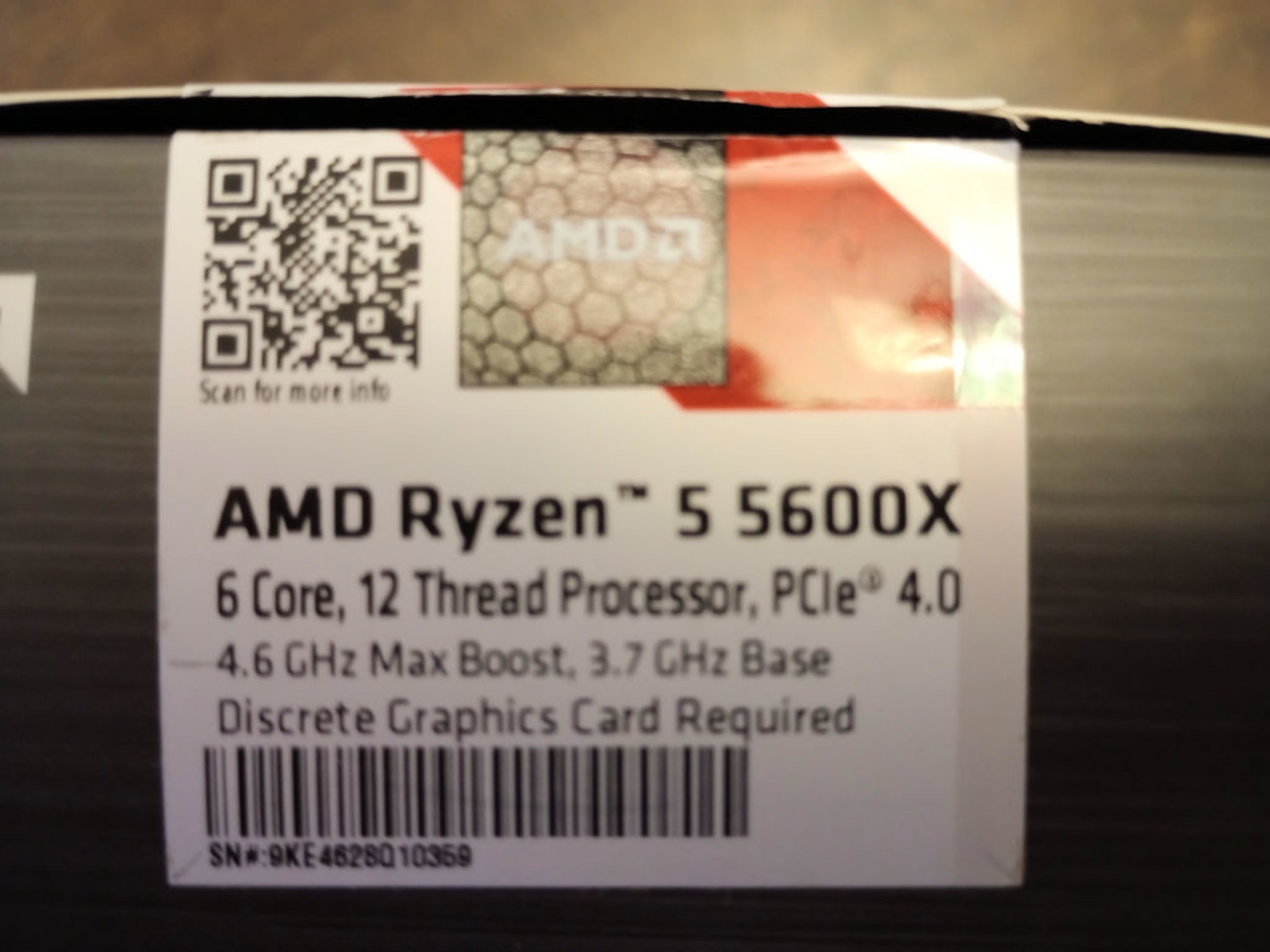 Used AMD Ryzen 5 5600x Original Package