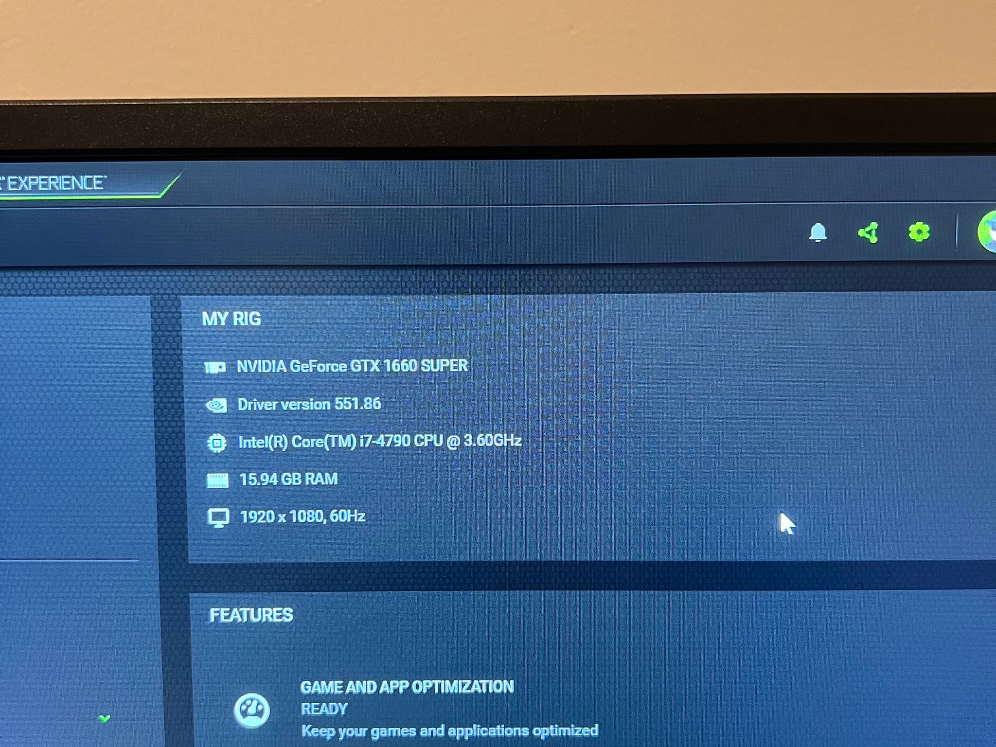 Gtx 1660 Super, Intel i7-4790