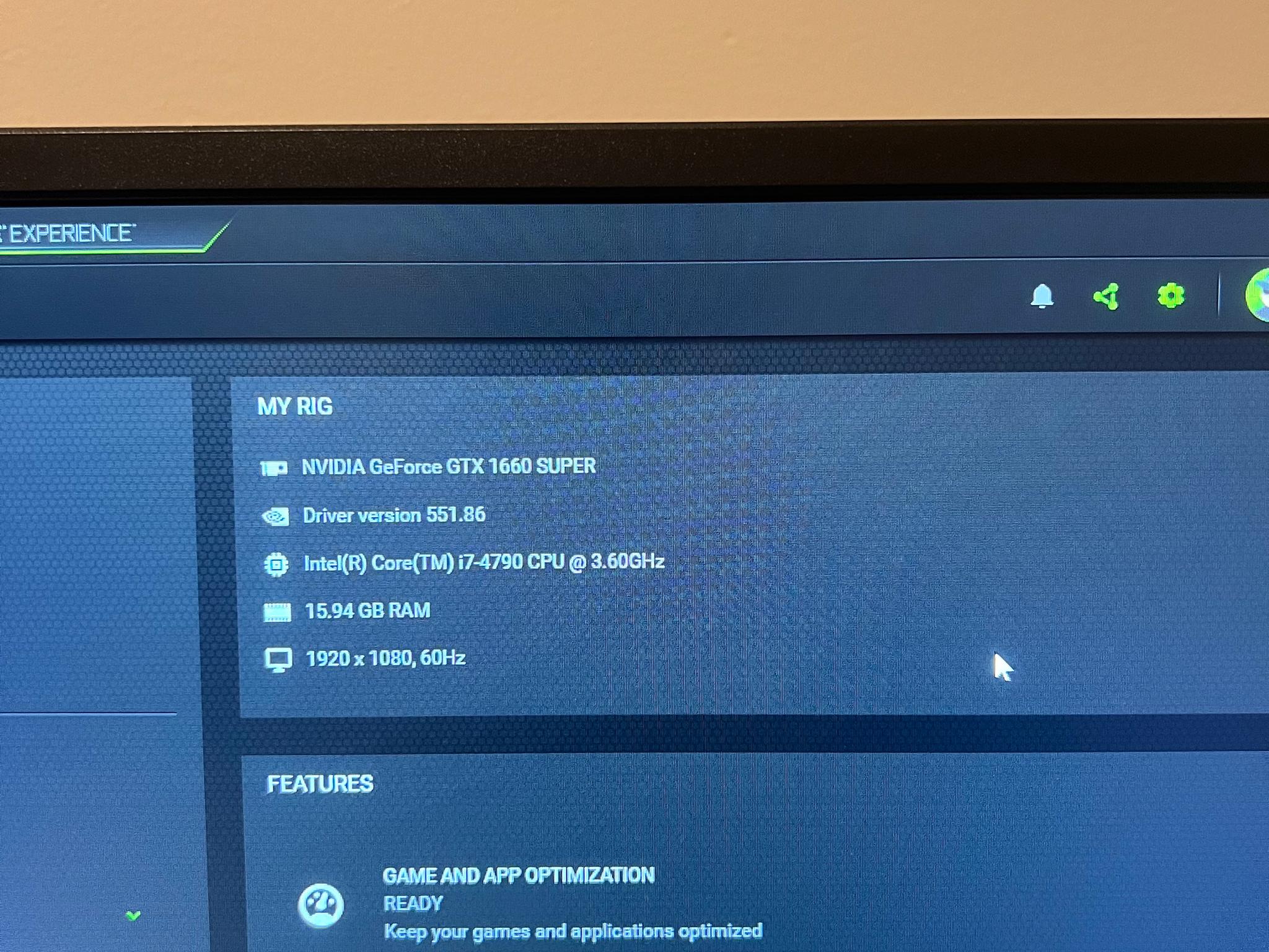 Gtx 1660 Super, Intel i7-4790