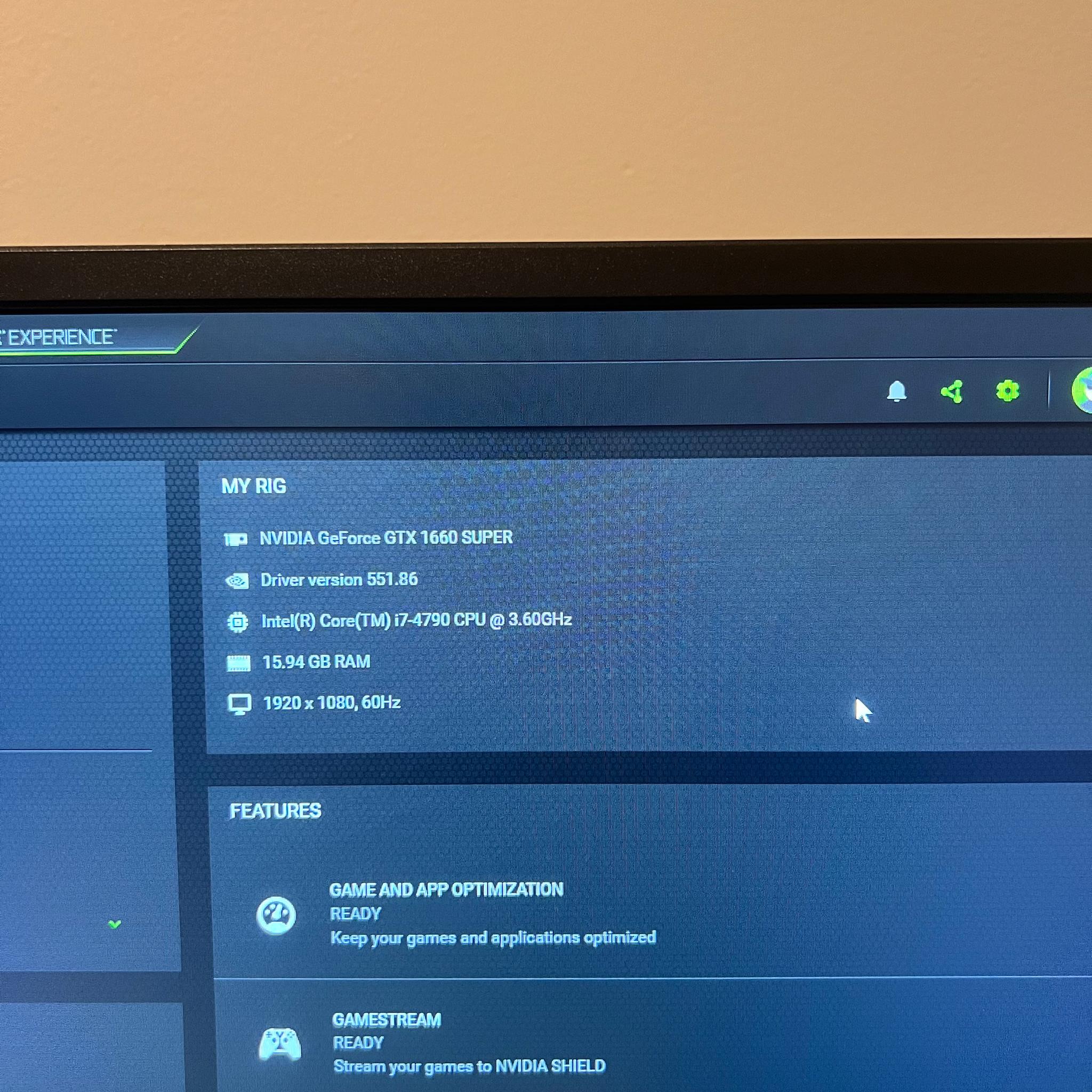 Gtx 1660 Super, Intel i7-4790