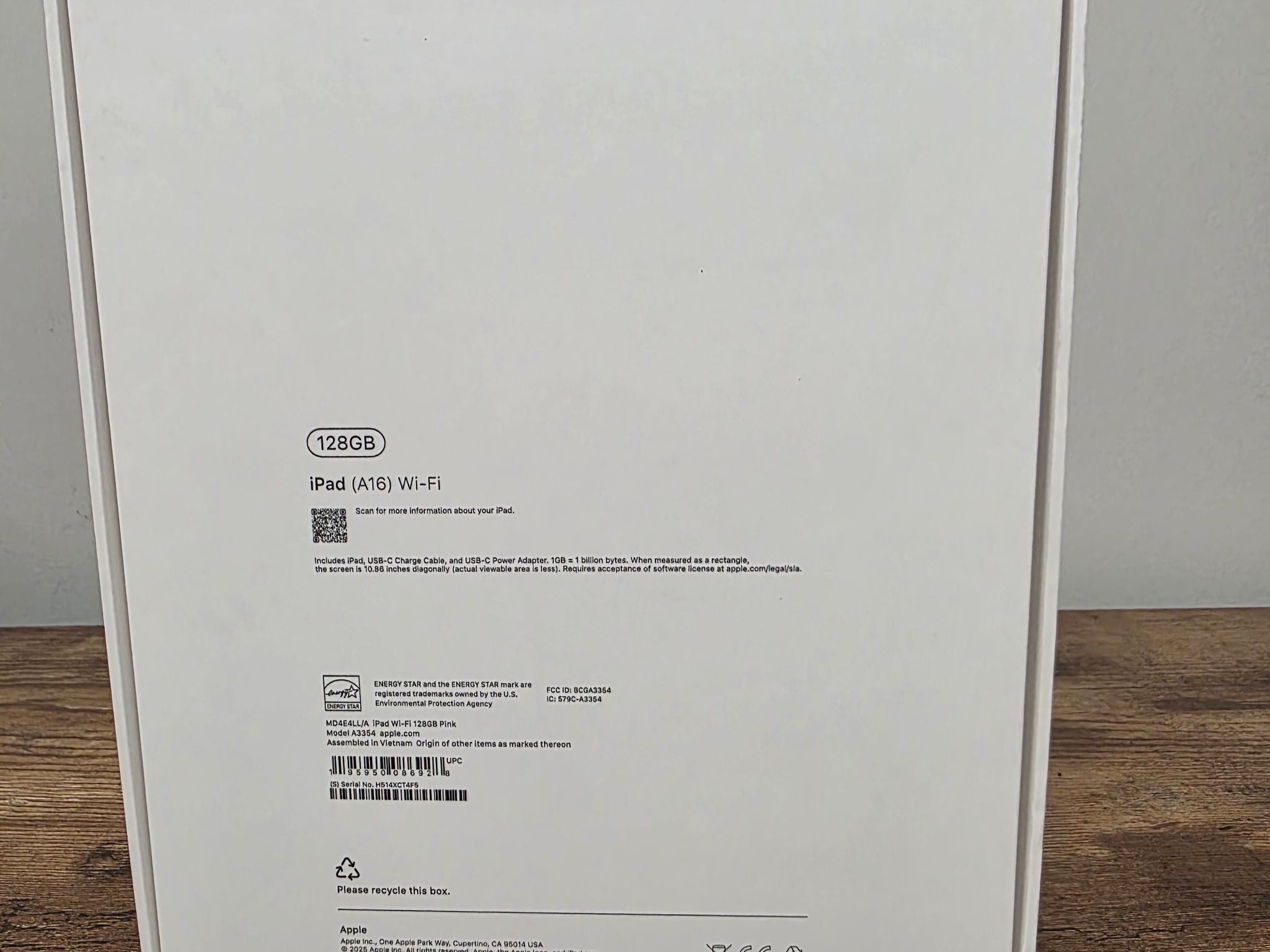 Brand New IPad A16 128gb Wifi pink
