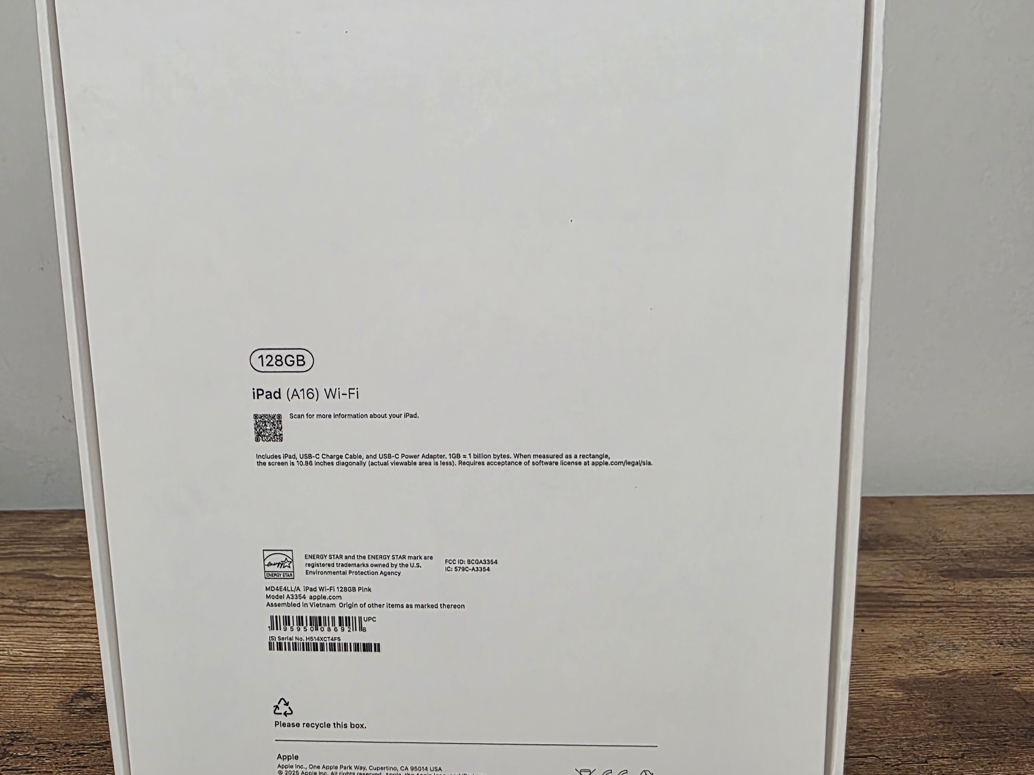 Brand New IPad A16 128gb Wifi pink