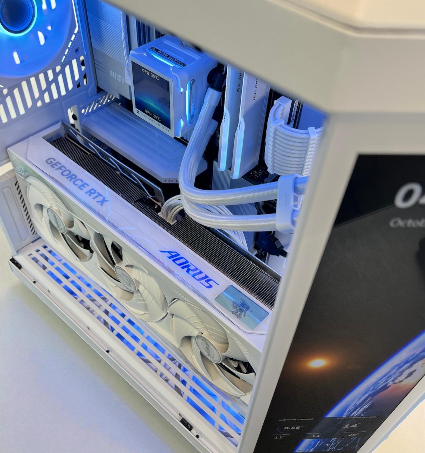 The Touch👈 RTX 5080 Master ICE ❄️ Ryzen 7 9800X3D ❄️ 64GB RAM ❄️ 4TB M.2 ❄️ WIFI 7 🎮 Game Bundle