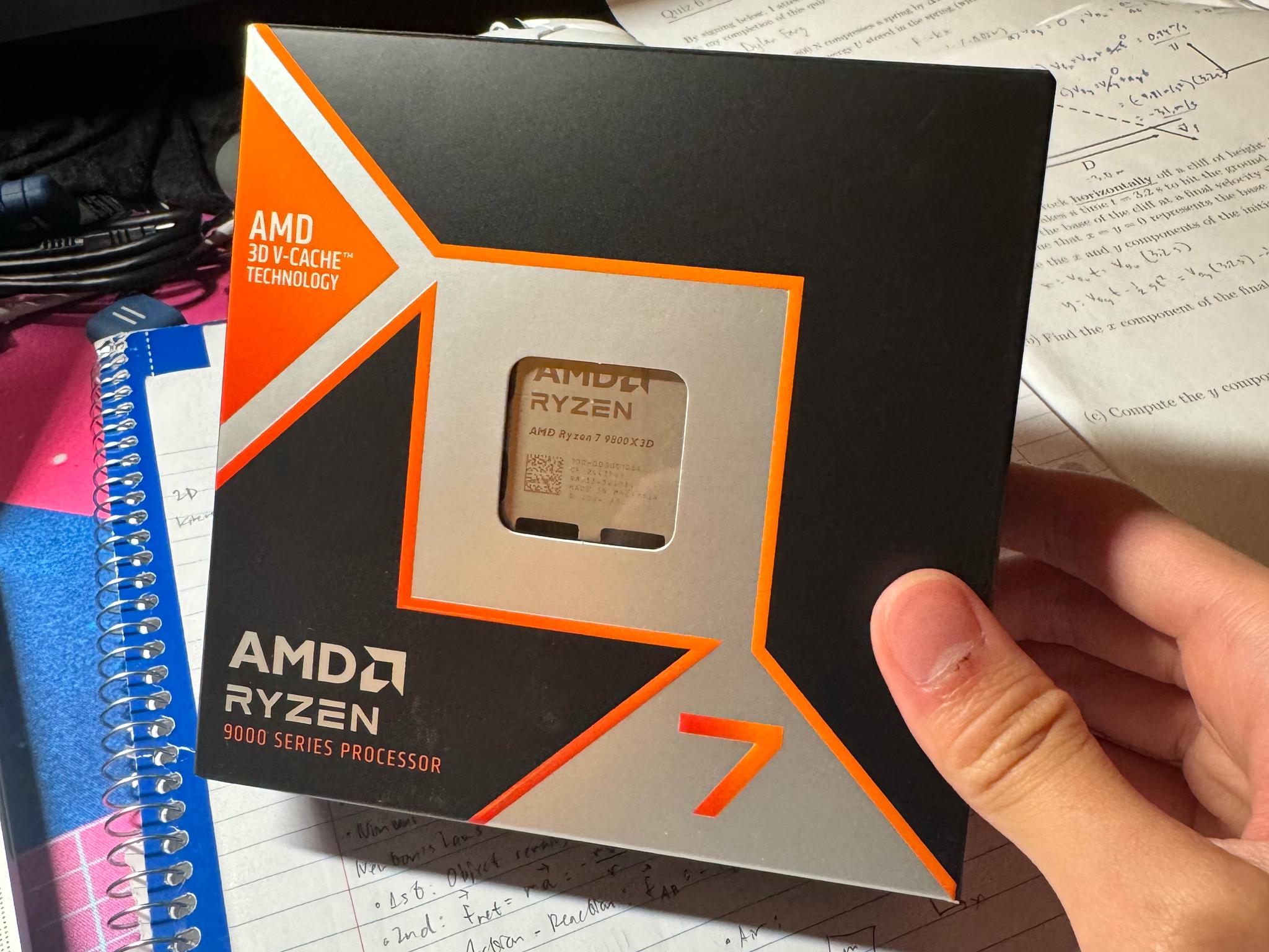 AMD Ryzen 7 9800X3D 8-Core AM5 CPU (4.7 Ghz, boost up to 5.2 GHz)