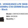 16gb DDR4 corsair ram. 3600mhz cl18