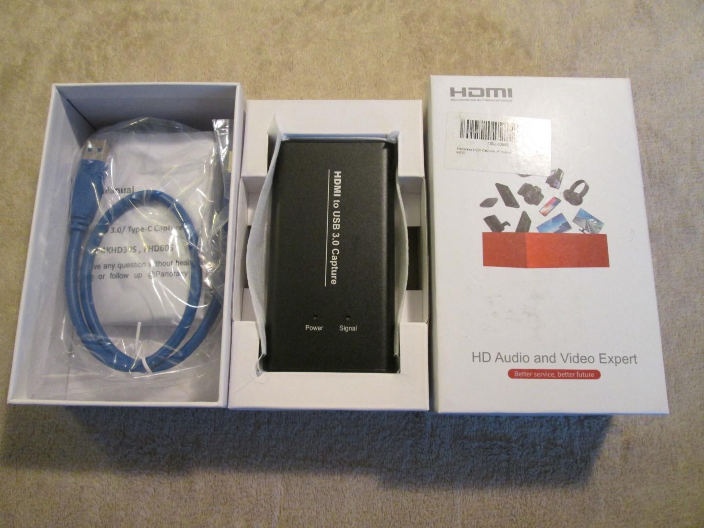 USB Capture Video Card, HDMI to USB 1080