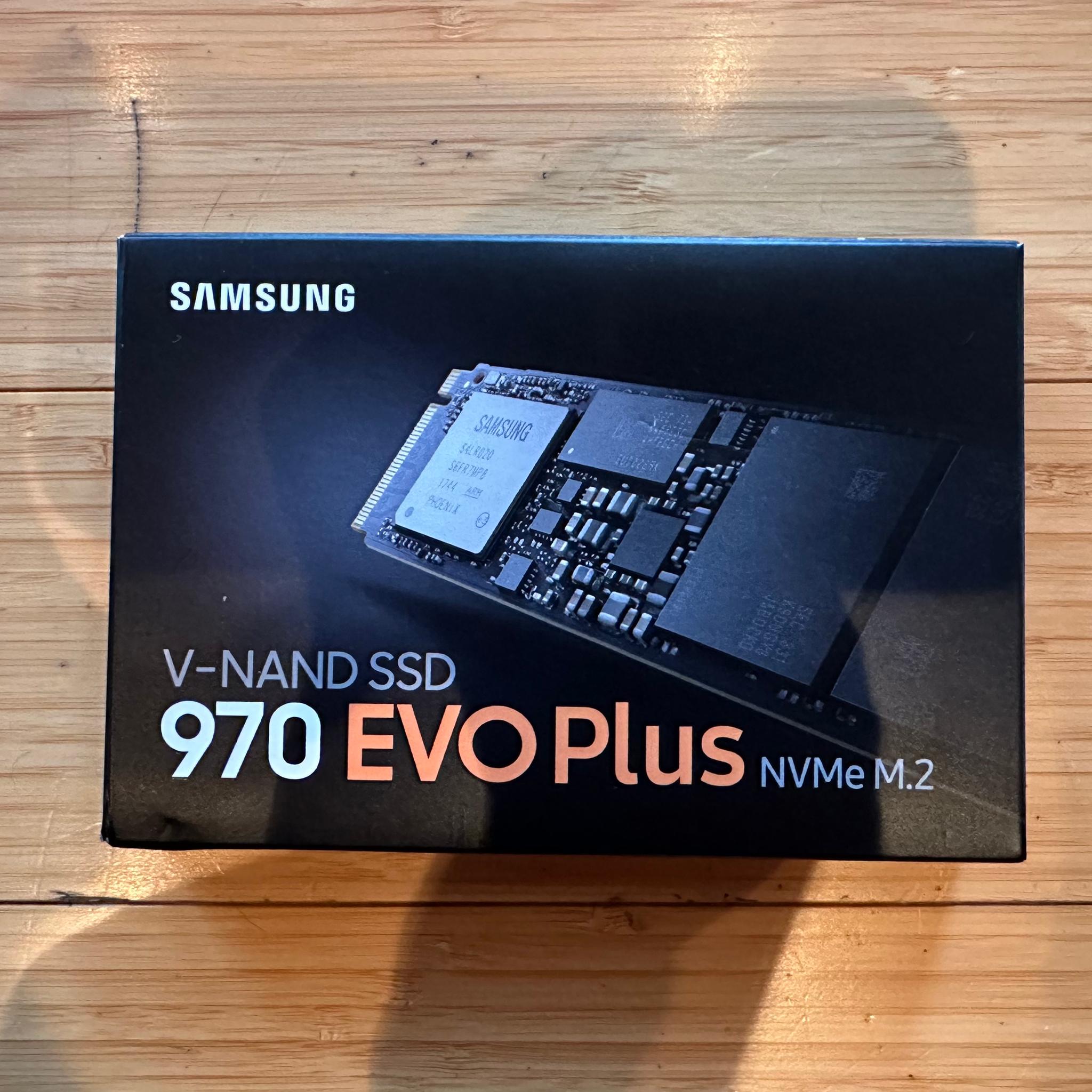 Samsung 970 EVO Plus NVMe M.2 SSD, 1 TB (Lightly Used, In Box, Model MZ-V7S1T0)