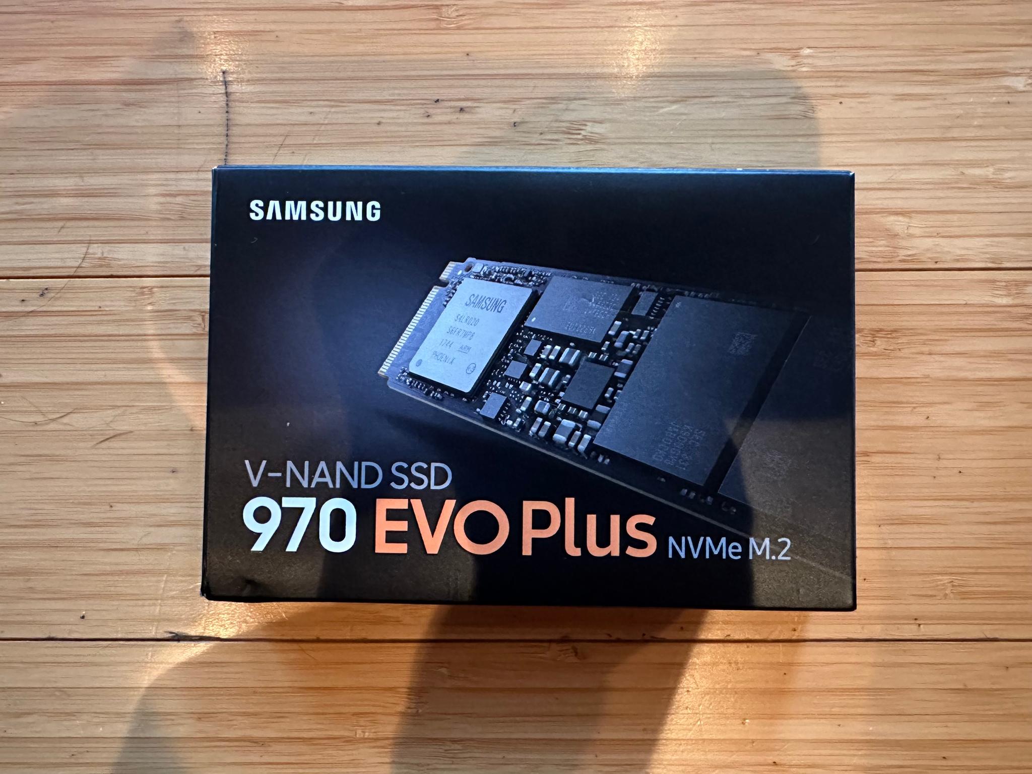 Samsung 970 EVO Plus NVMe M.2 SSD, 1 TB (Lightly Used, In Box, Model MZ-V7S1T0)