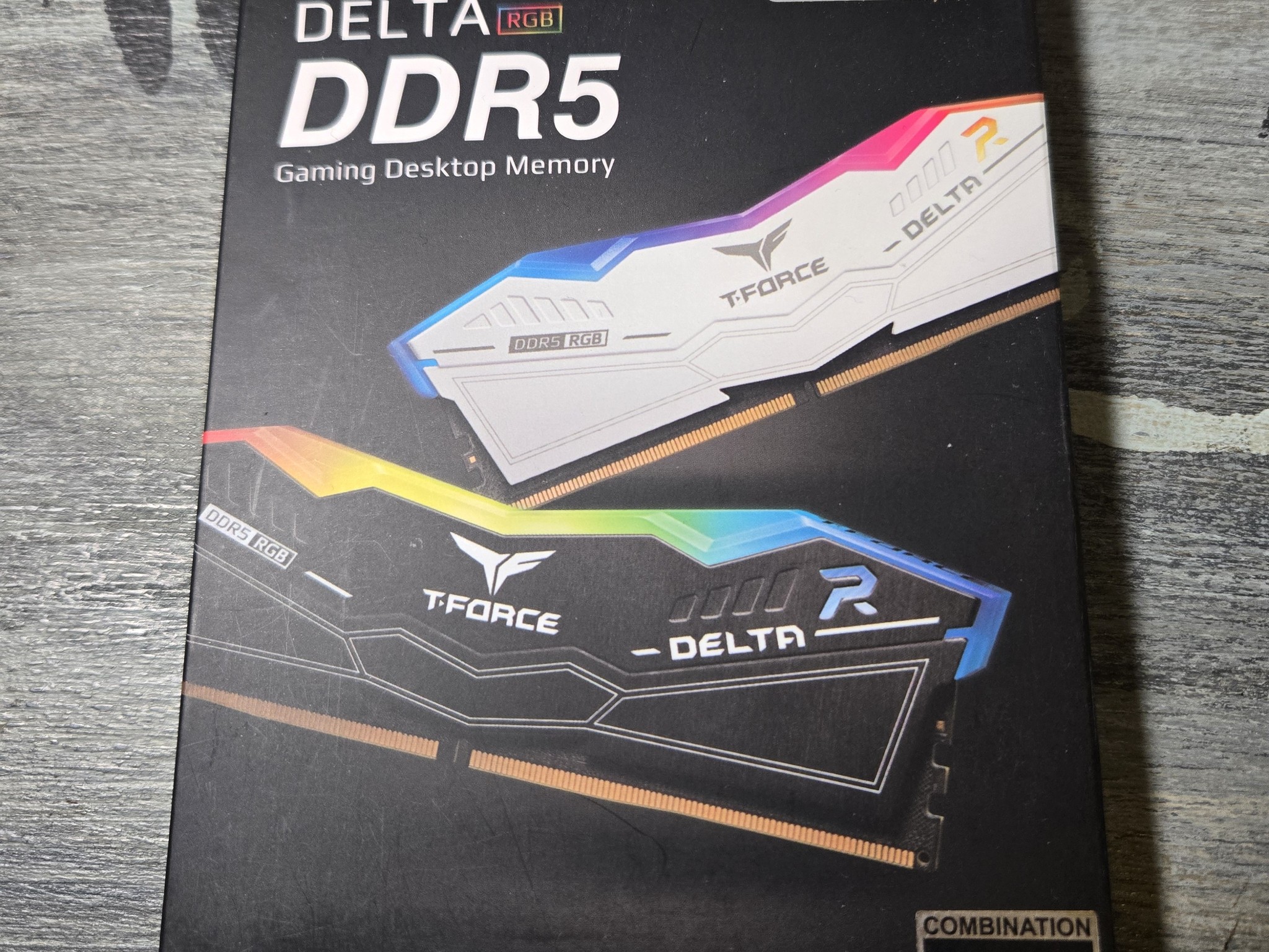 16gb (2x8)  T-Force White RGB, 6000MHz ,CL38
