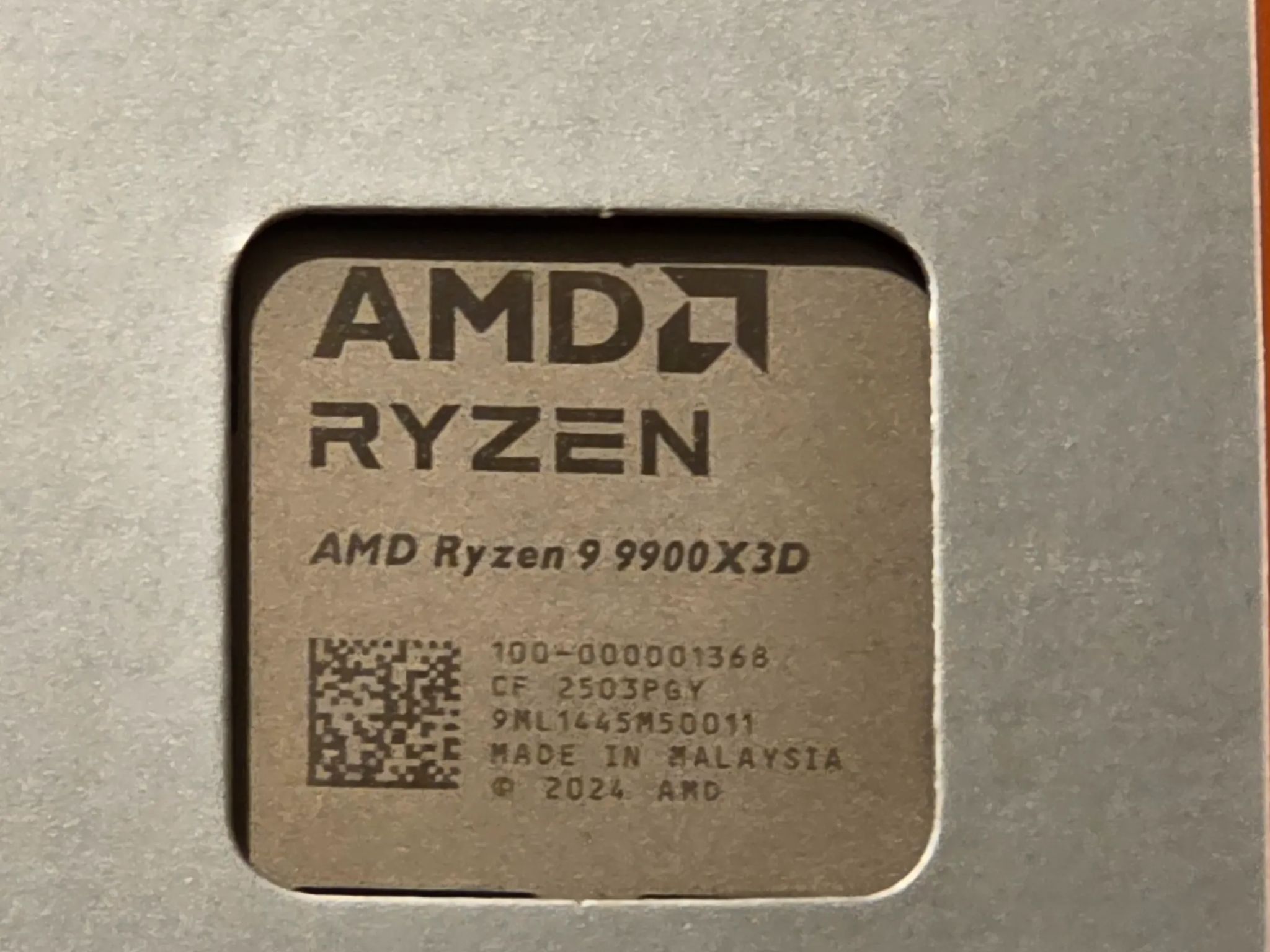 9900x3d Ryzen 9 Cpu Open Box
