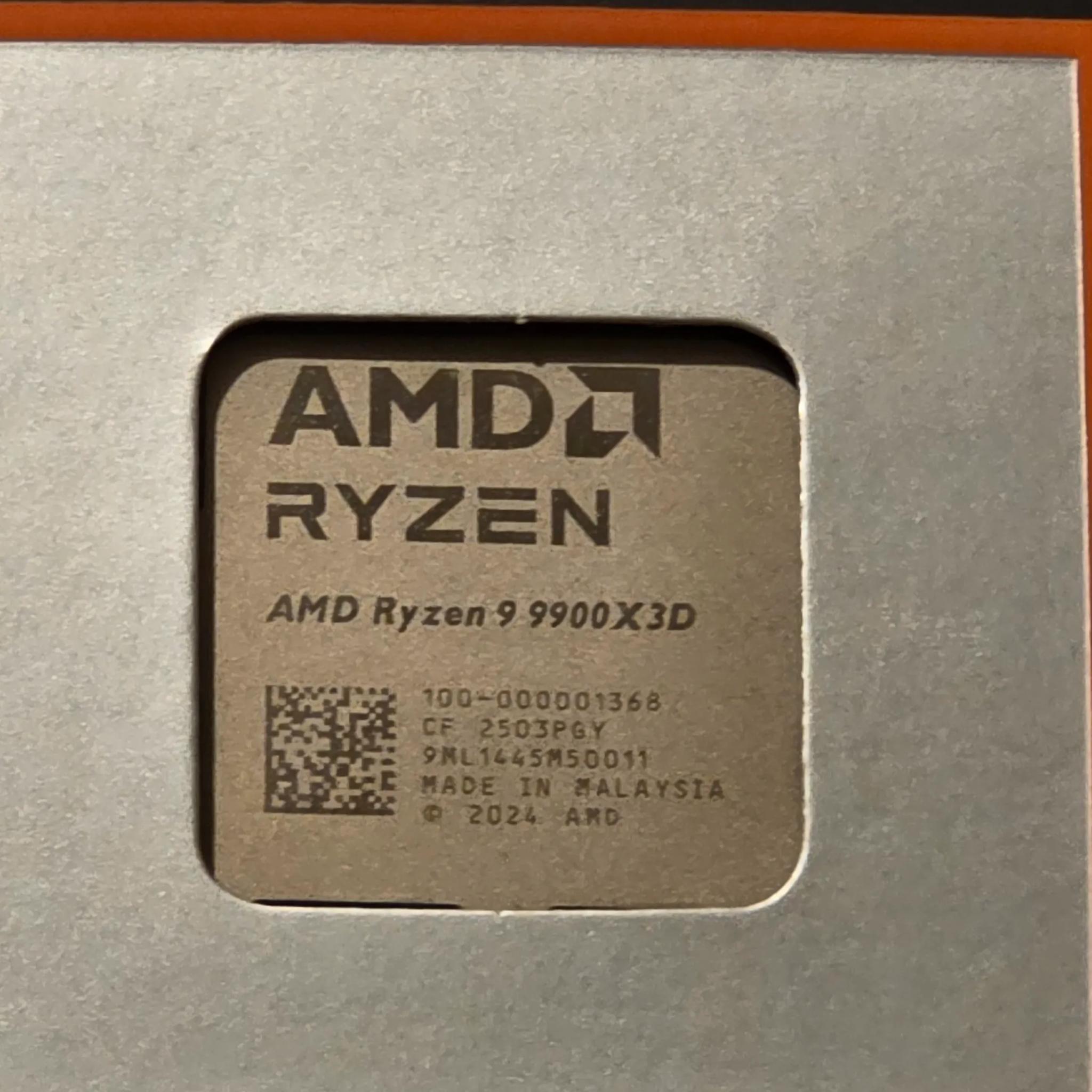 9900x3d Ryzen 9 Cpu Open Box