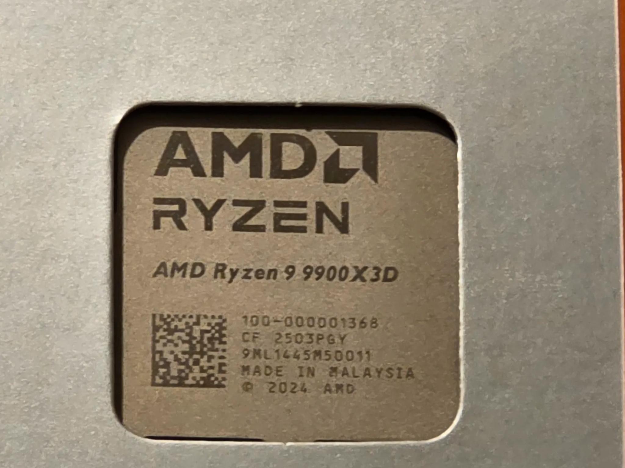 9900x3d Ryzen 9 Cpu Open Box