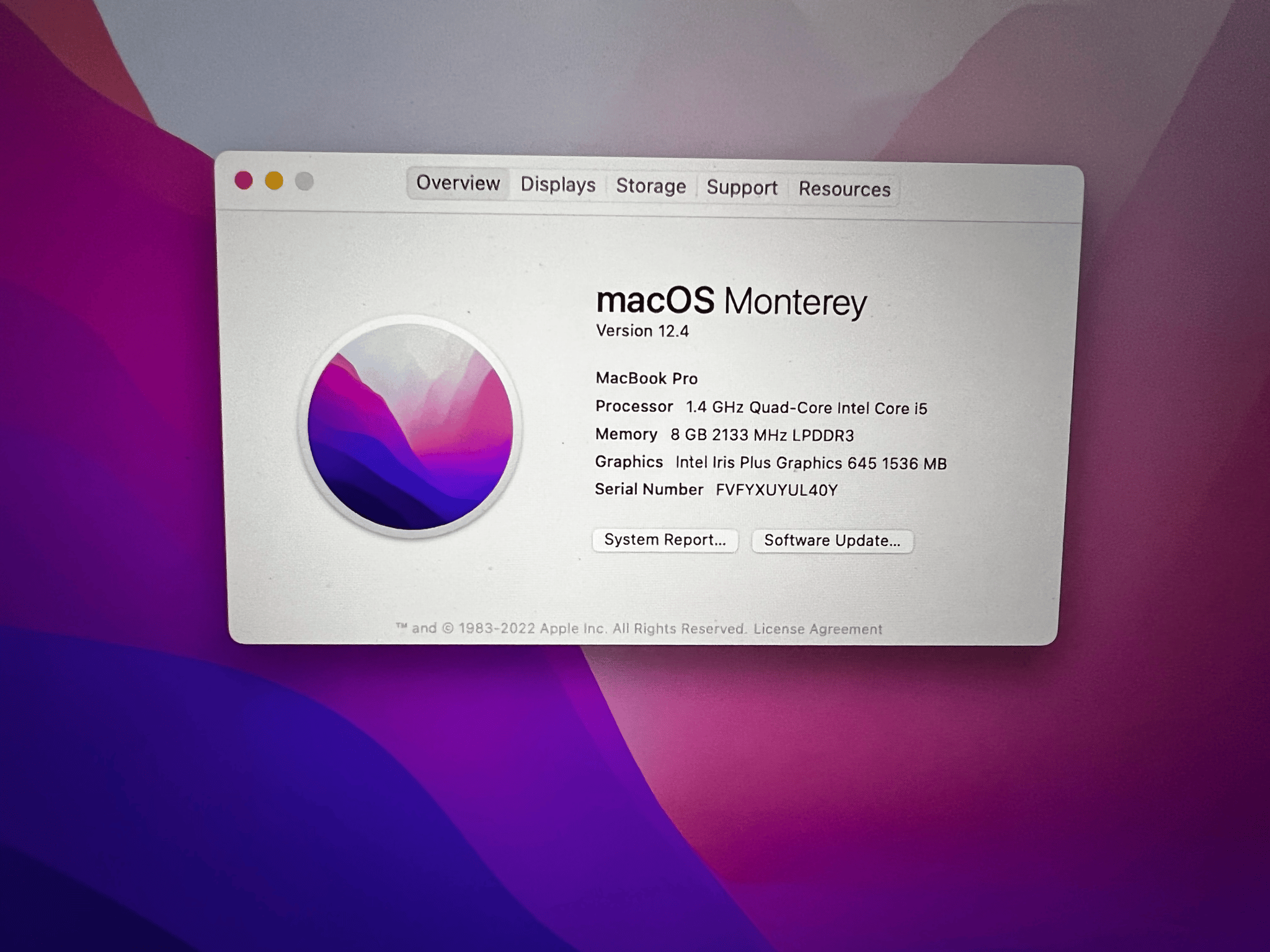 MacBook Pro 2019 13.3" 128GB